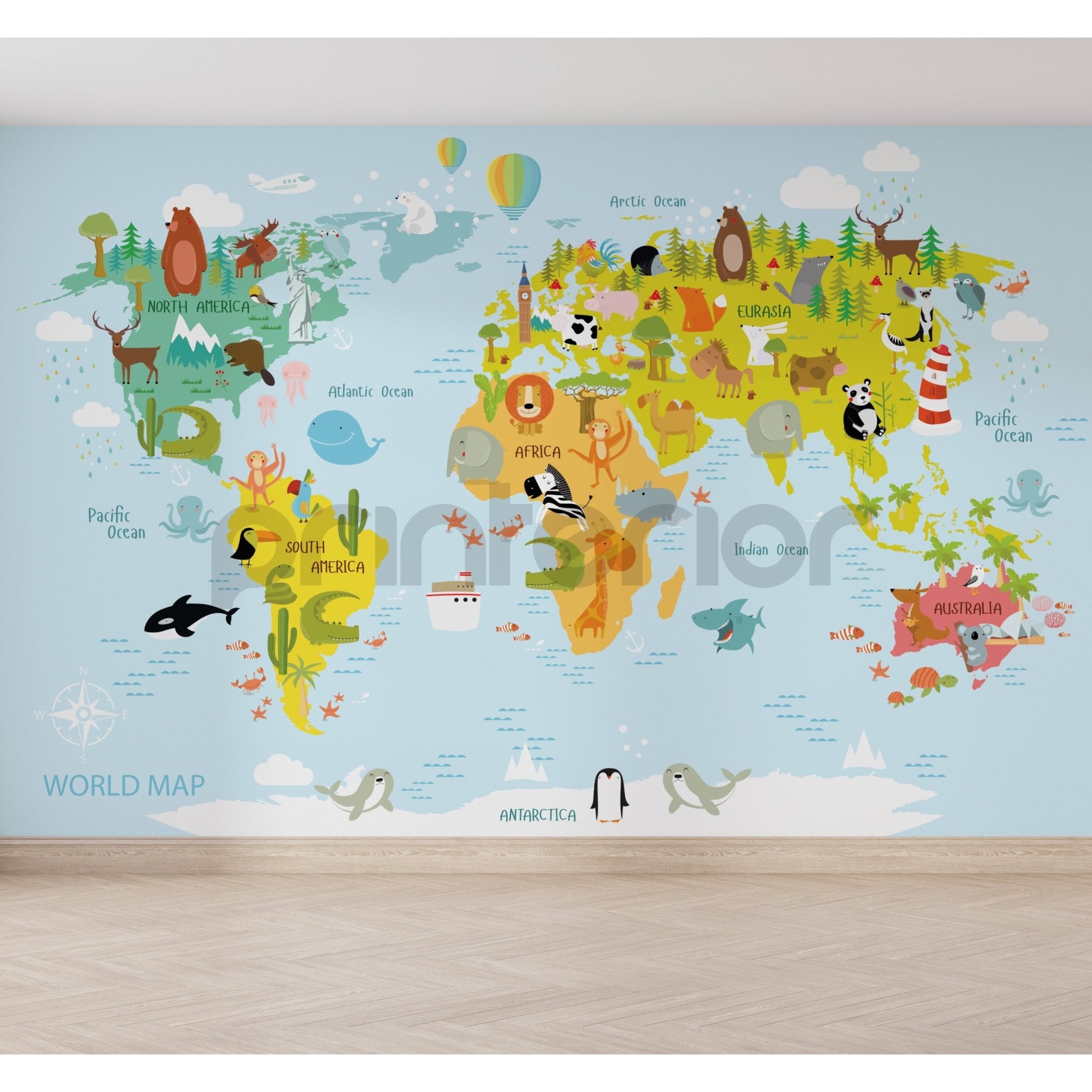 Animal Friends of the World - Printerior