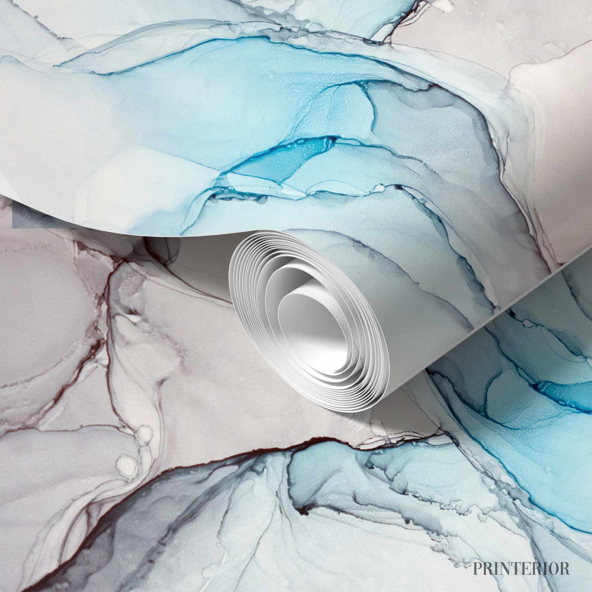Pastel Blue Liquid - Printerior