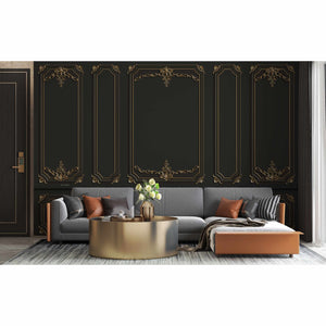 3D Panel Wall, Black - Printerior