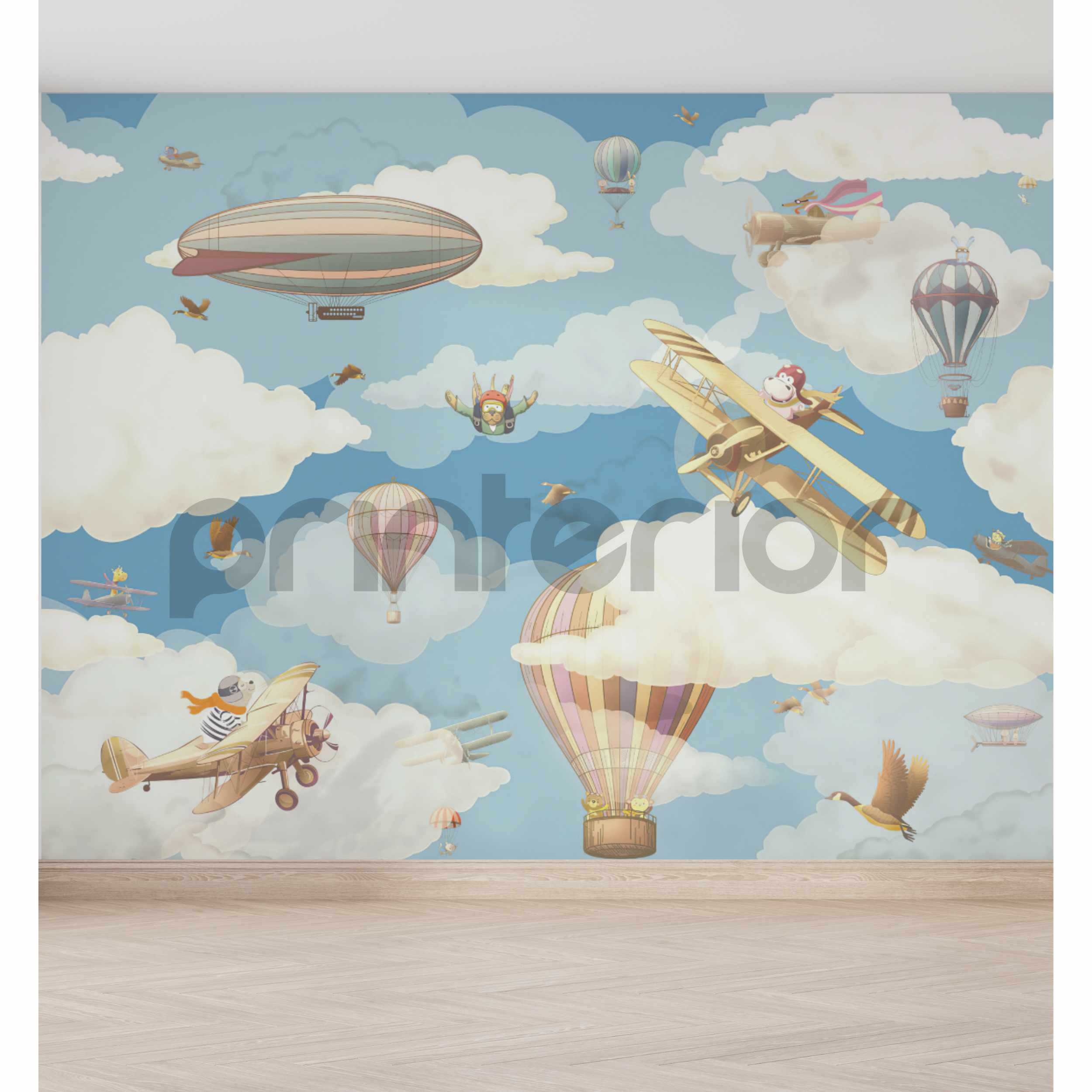 Lets fly, Blue - Printerior