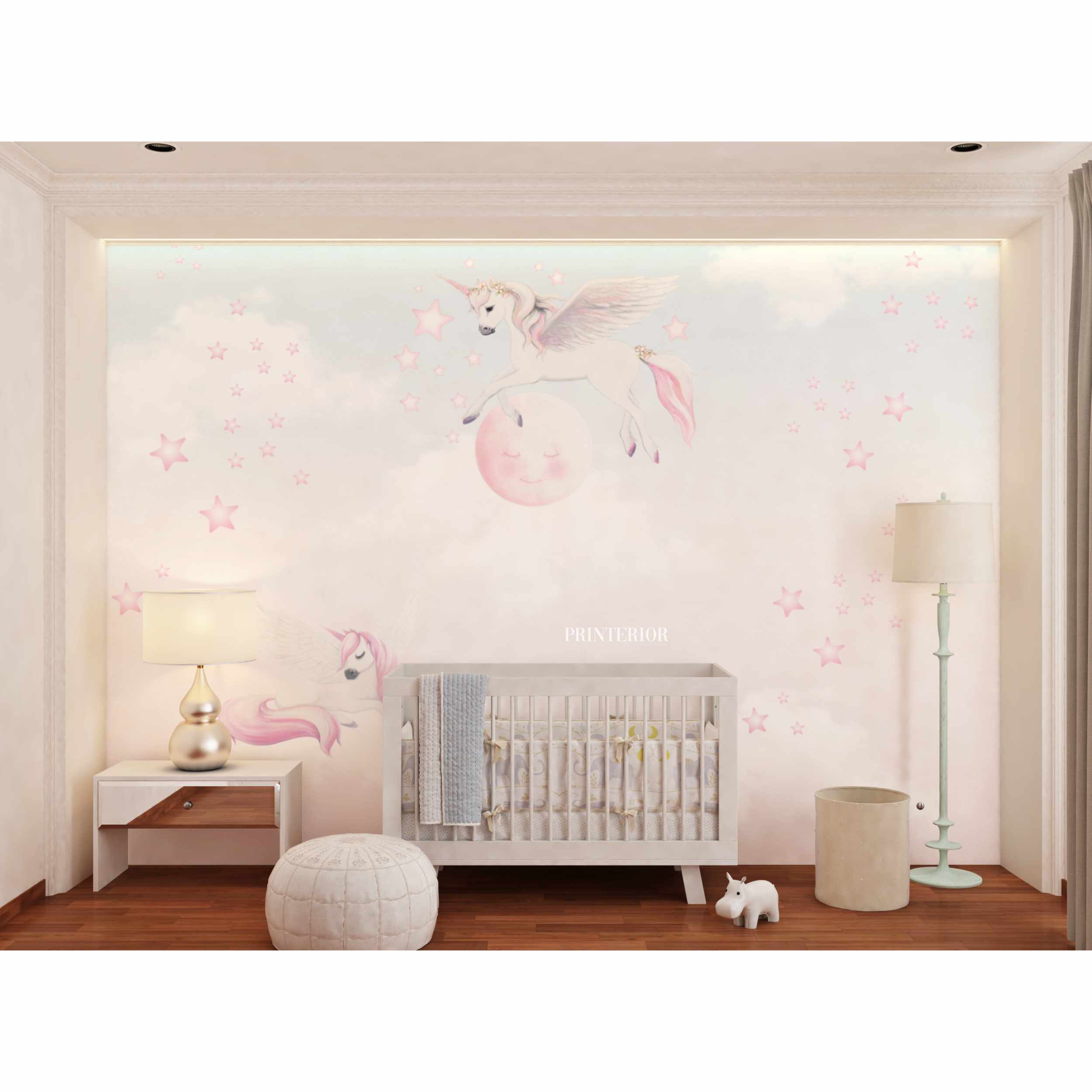 Pegasus & Unicorn, Rainbow - Printerior