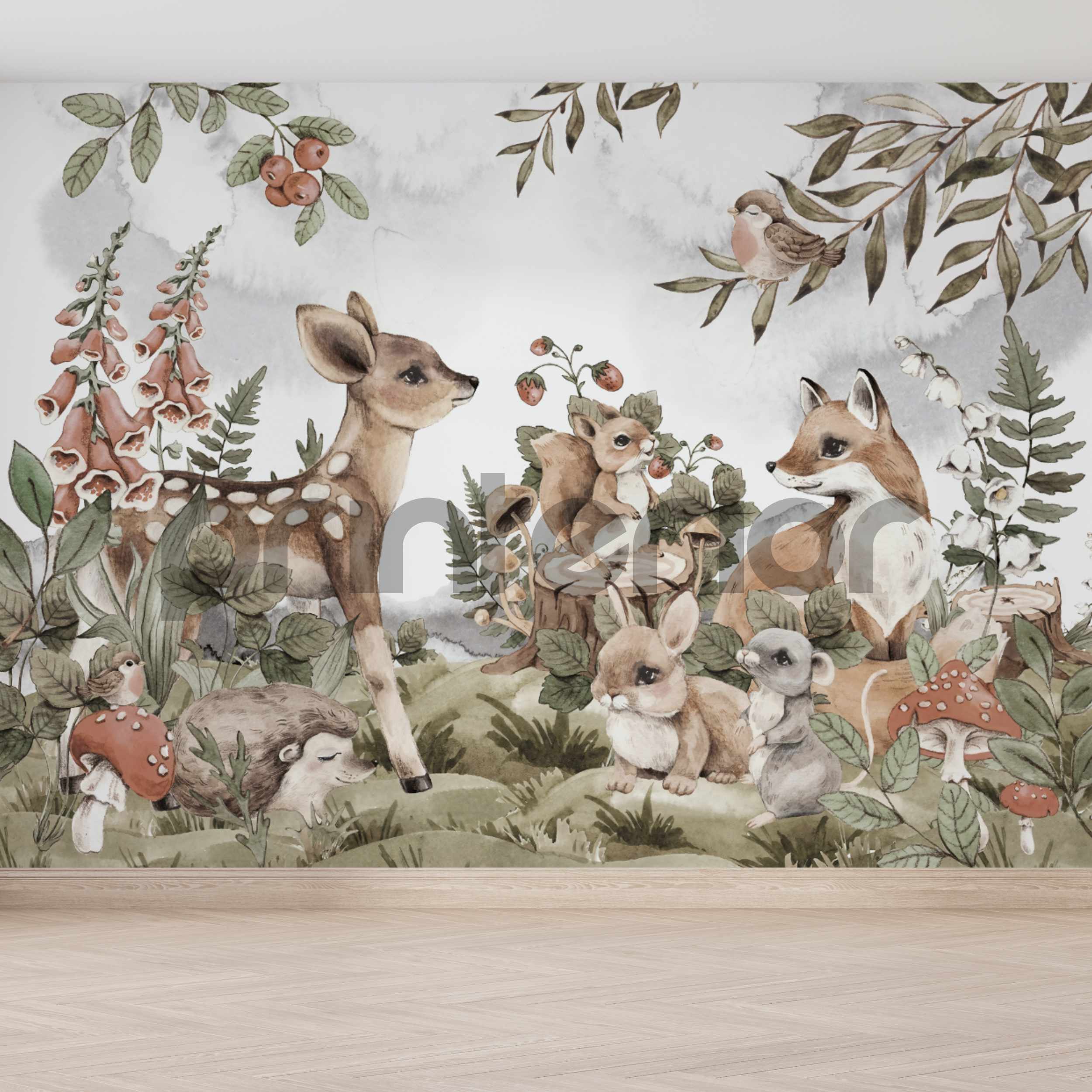 Woodland Friends Hangout - Printerior