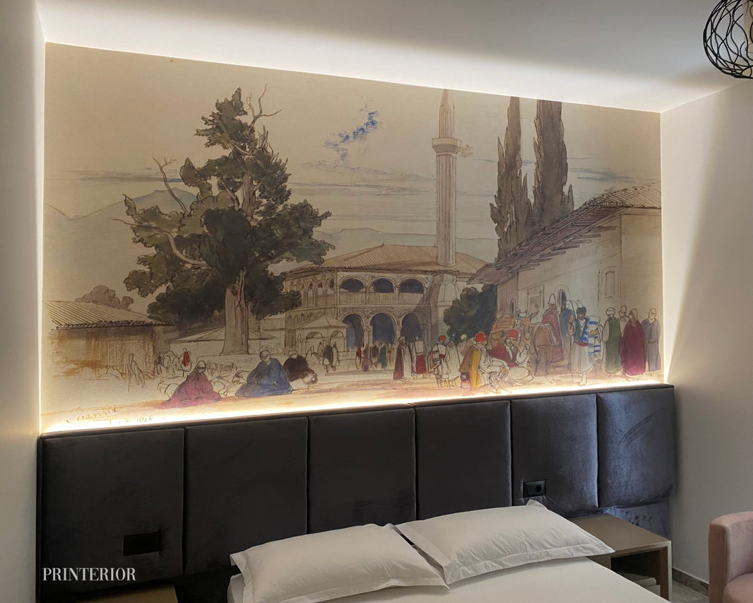 Letër murale ekzkluzive në Hotel Ruko Boutique, Golem - Printerior