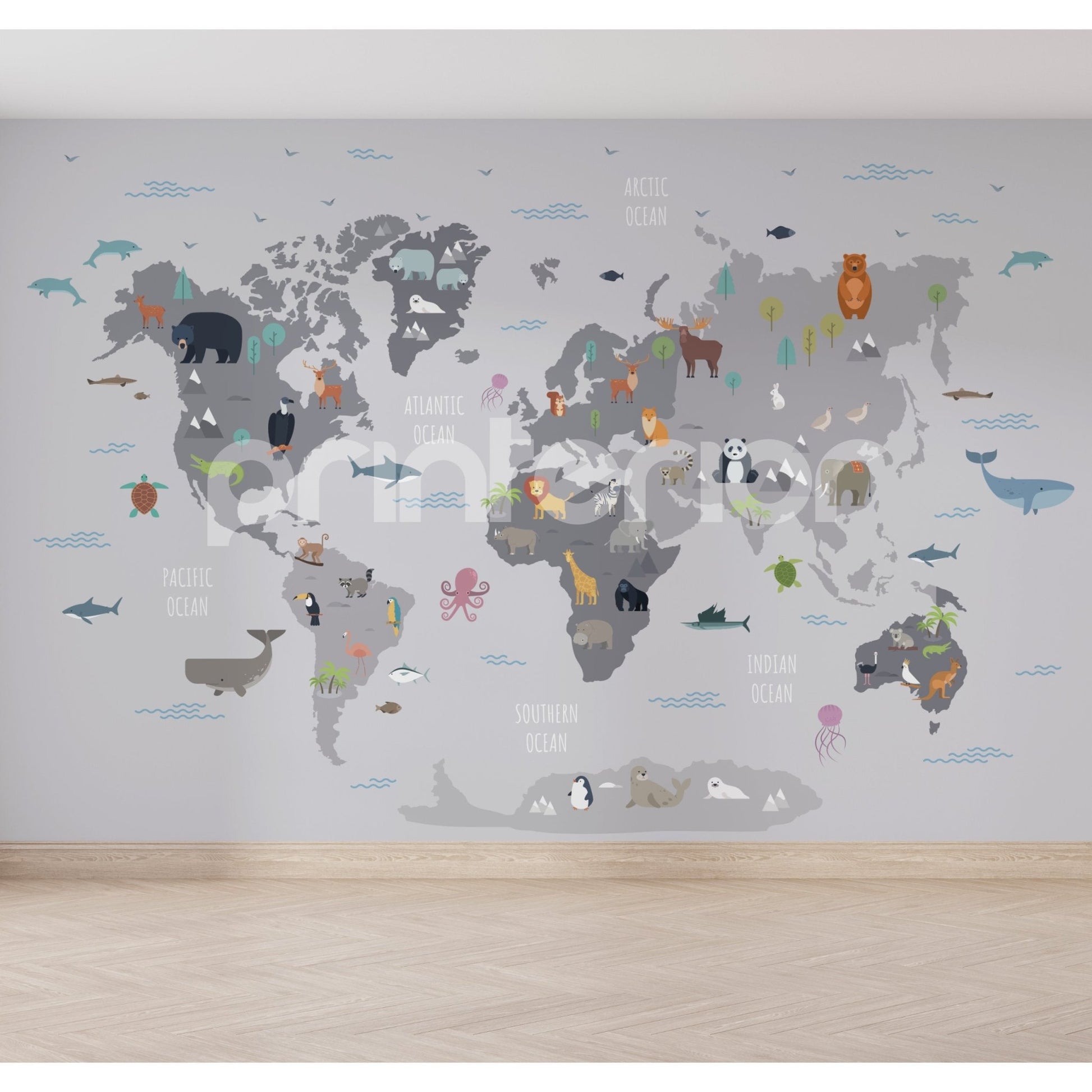 Animal Map - Printerior