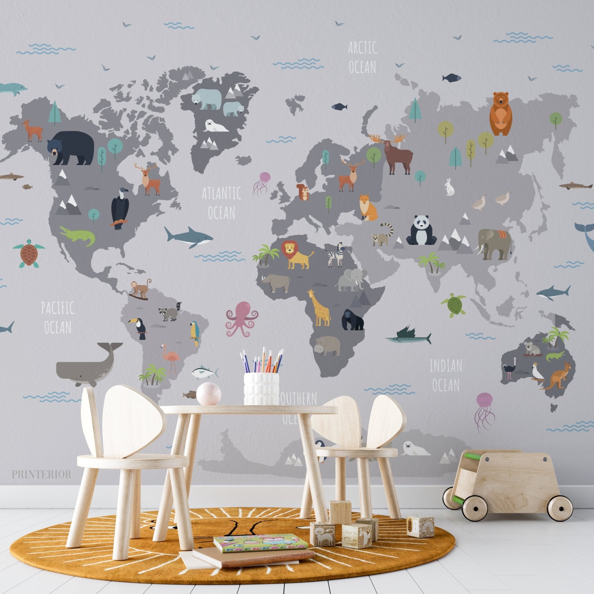 Animal Map - Printerior