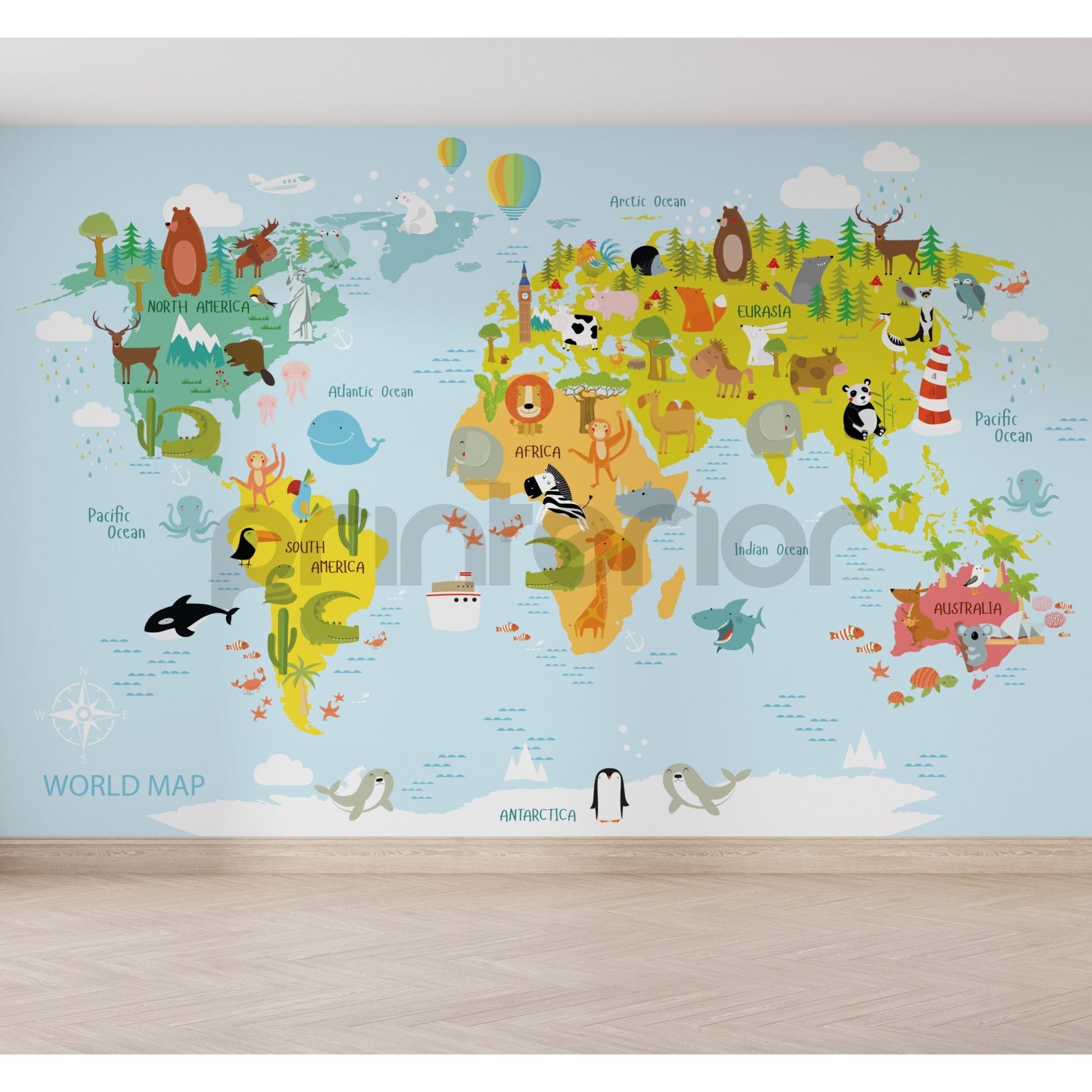 Animal Friends of the World - Printerior