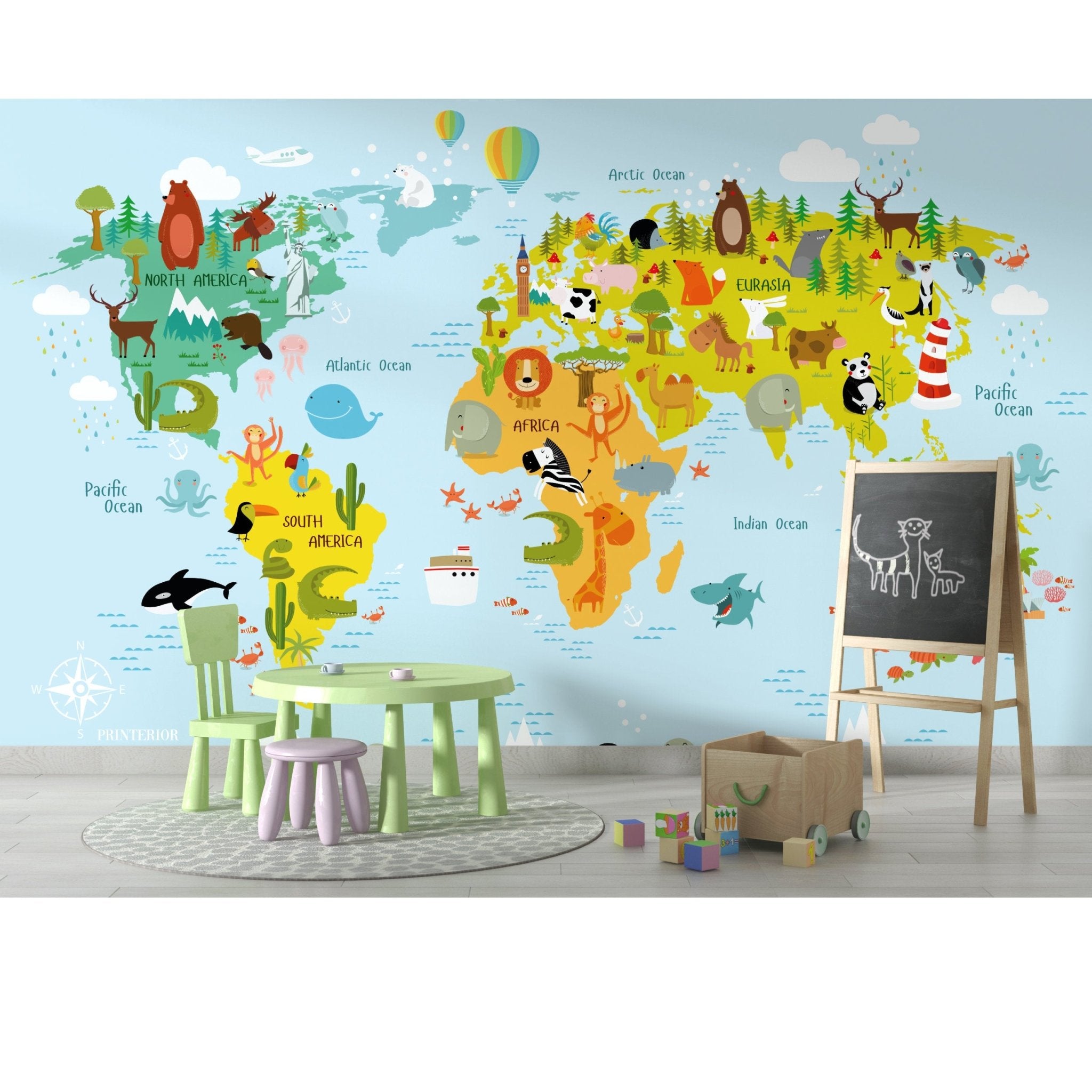 Animal Friends of the World - Printerior