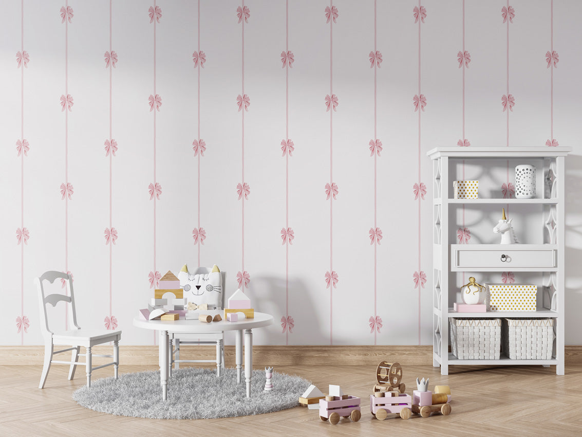 BOWTIES - Mural - Table and cabinet