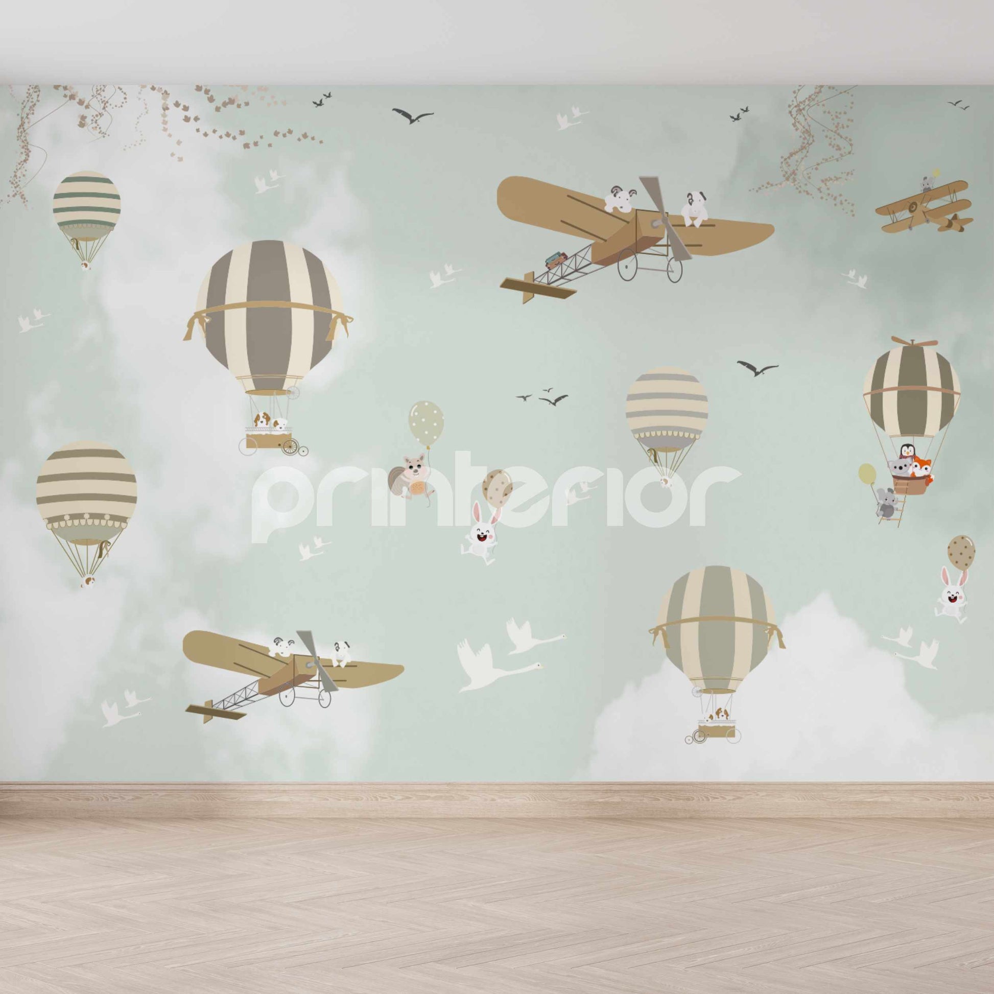 Balloons Green - Printerior