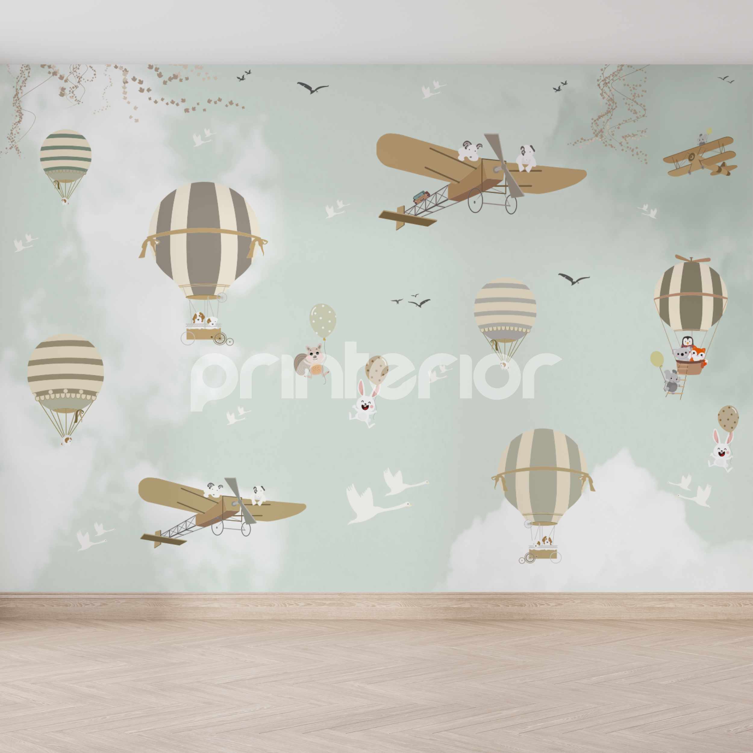 Balloons Green - Printerior
