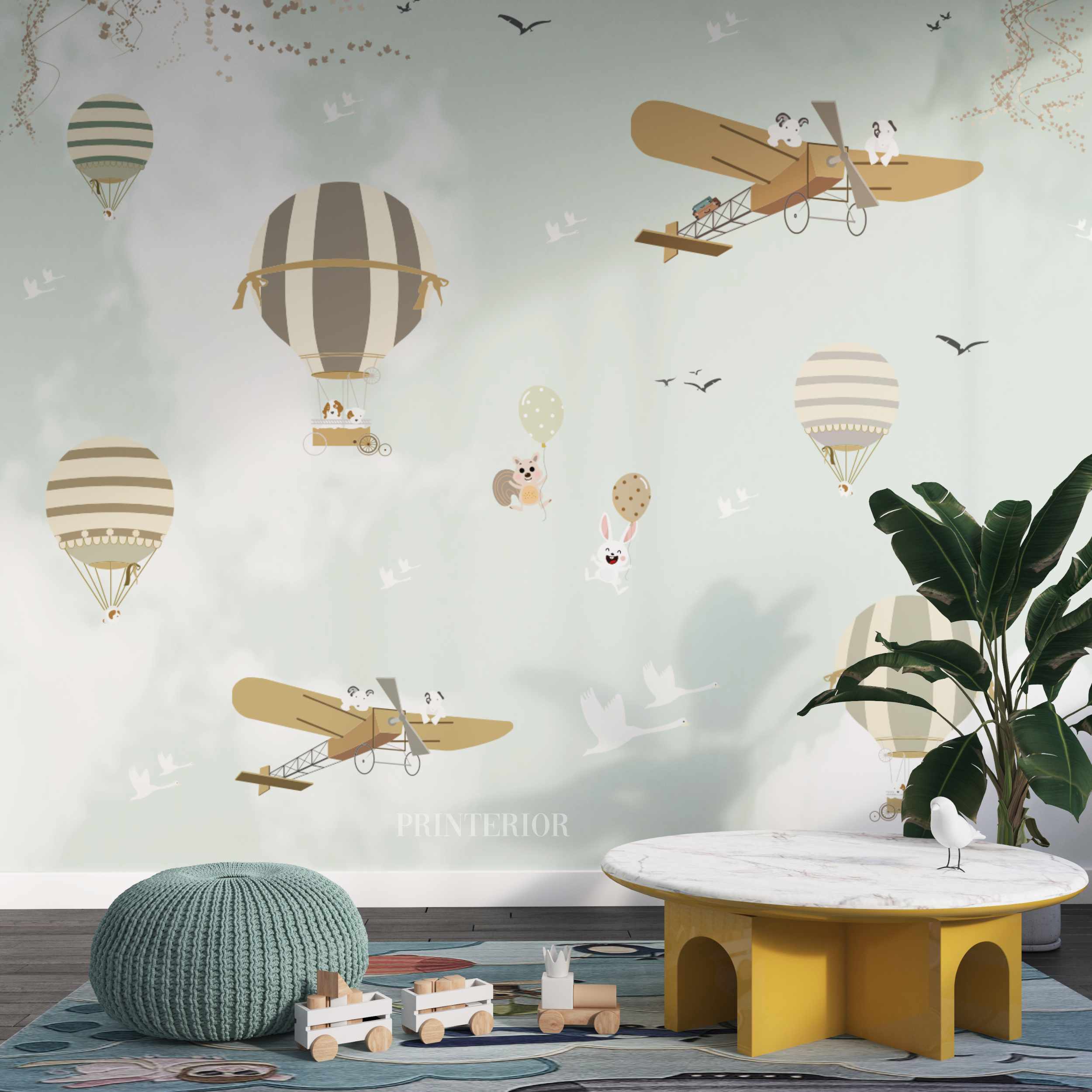 Balloons Green - Printerior