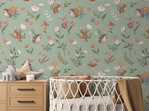 CUTE FOREST GREEN - Detail - Crib