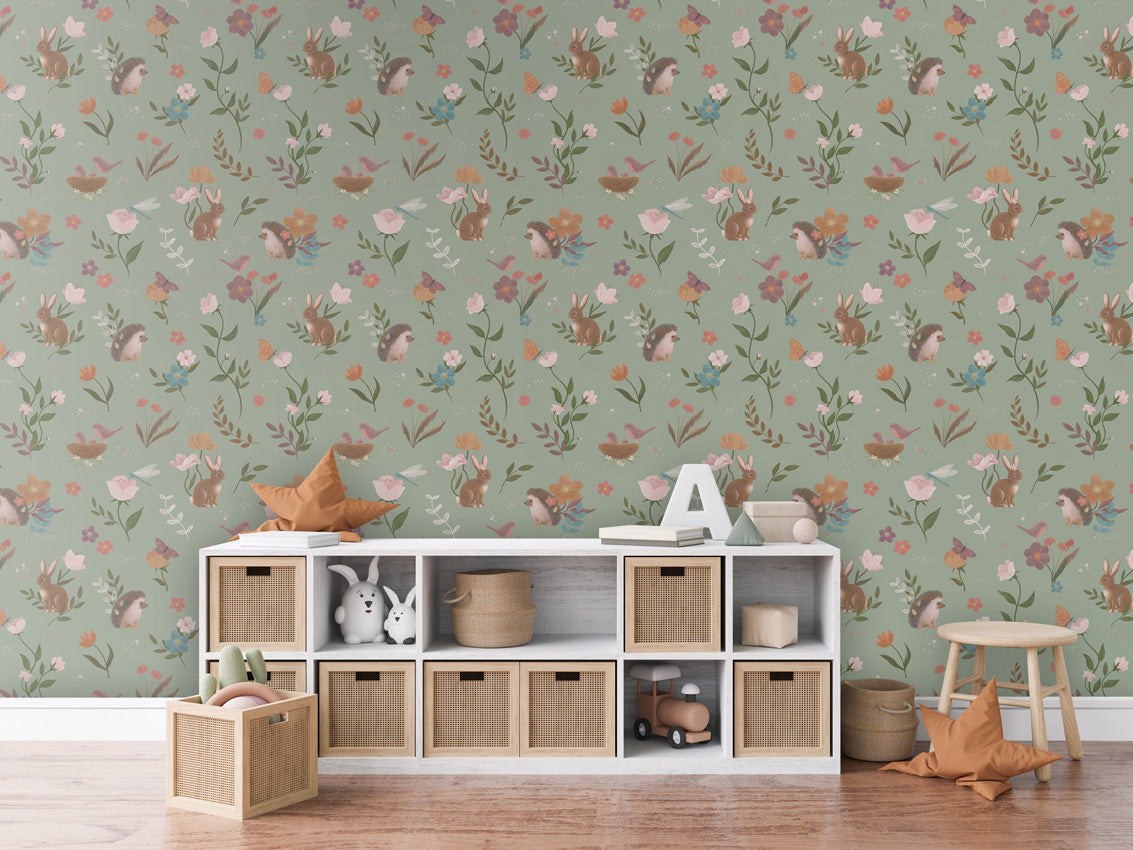 CUTE FOREST GREEN - Mural - Dressoir
