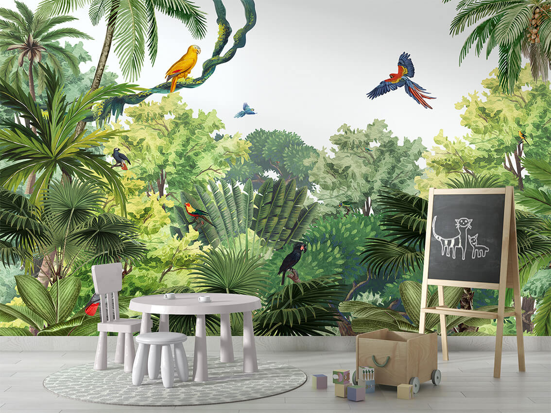 Canopy Jungle dekor muri premium nga Printerior.