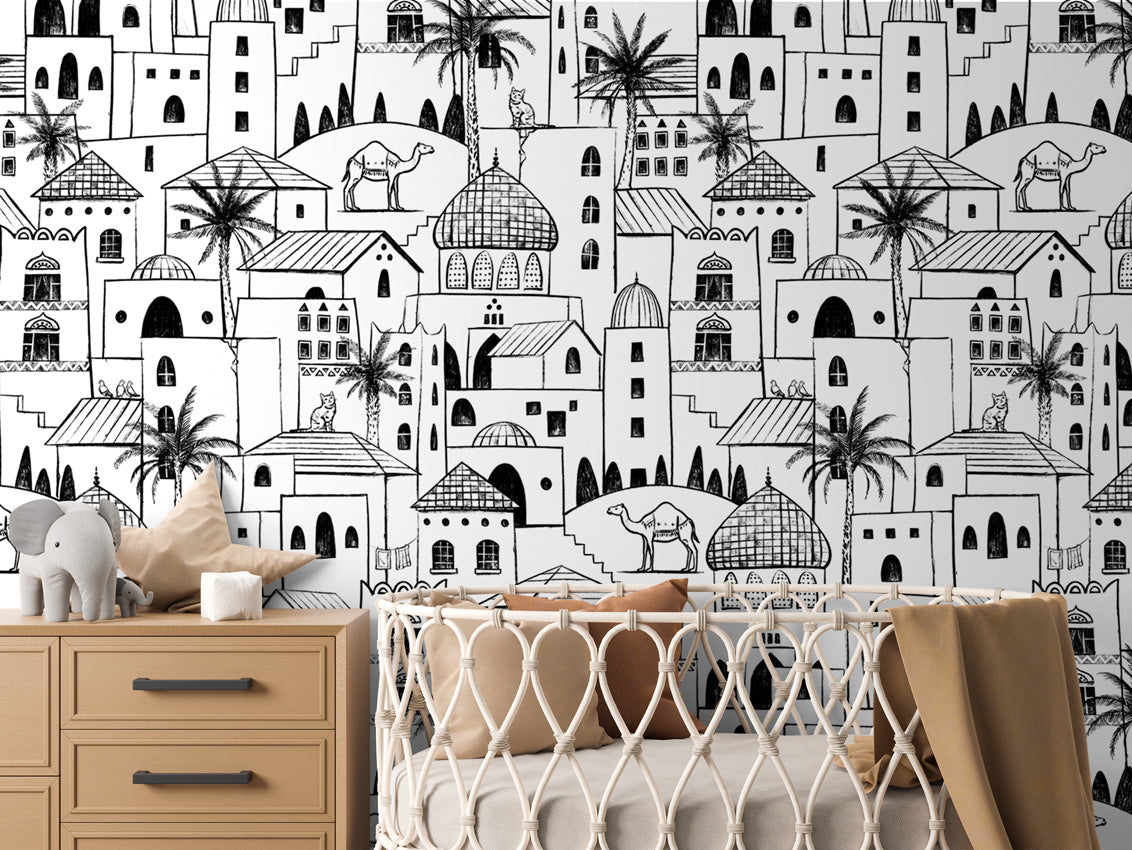 Desert Stories – Black White – Crib