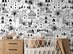 Desert Stories – Black White – Crib
