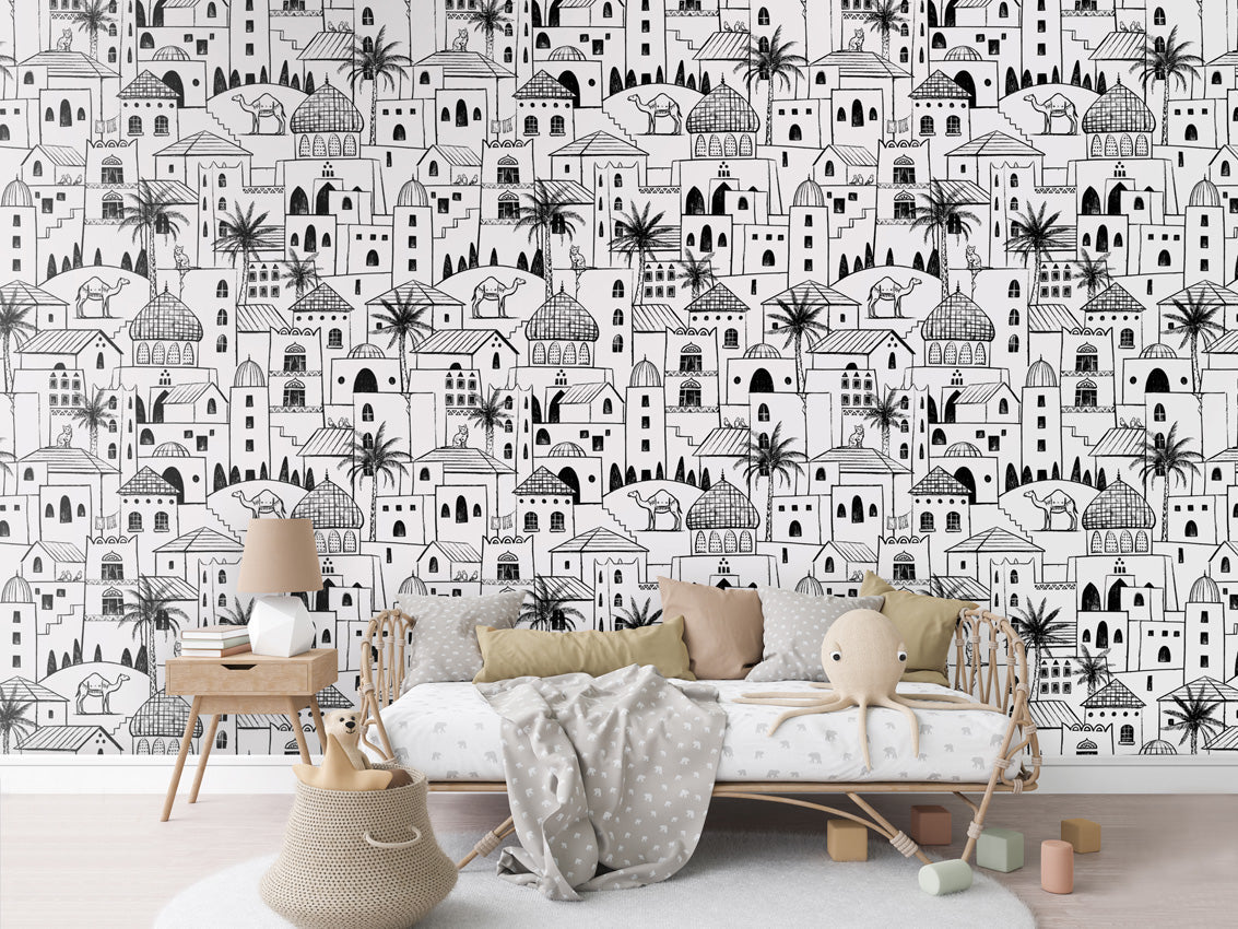 Desert Stories – Black White – Rotan couch