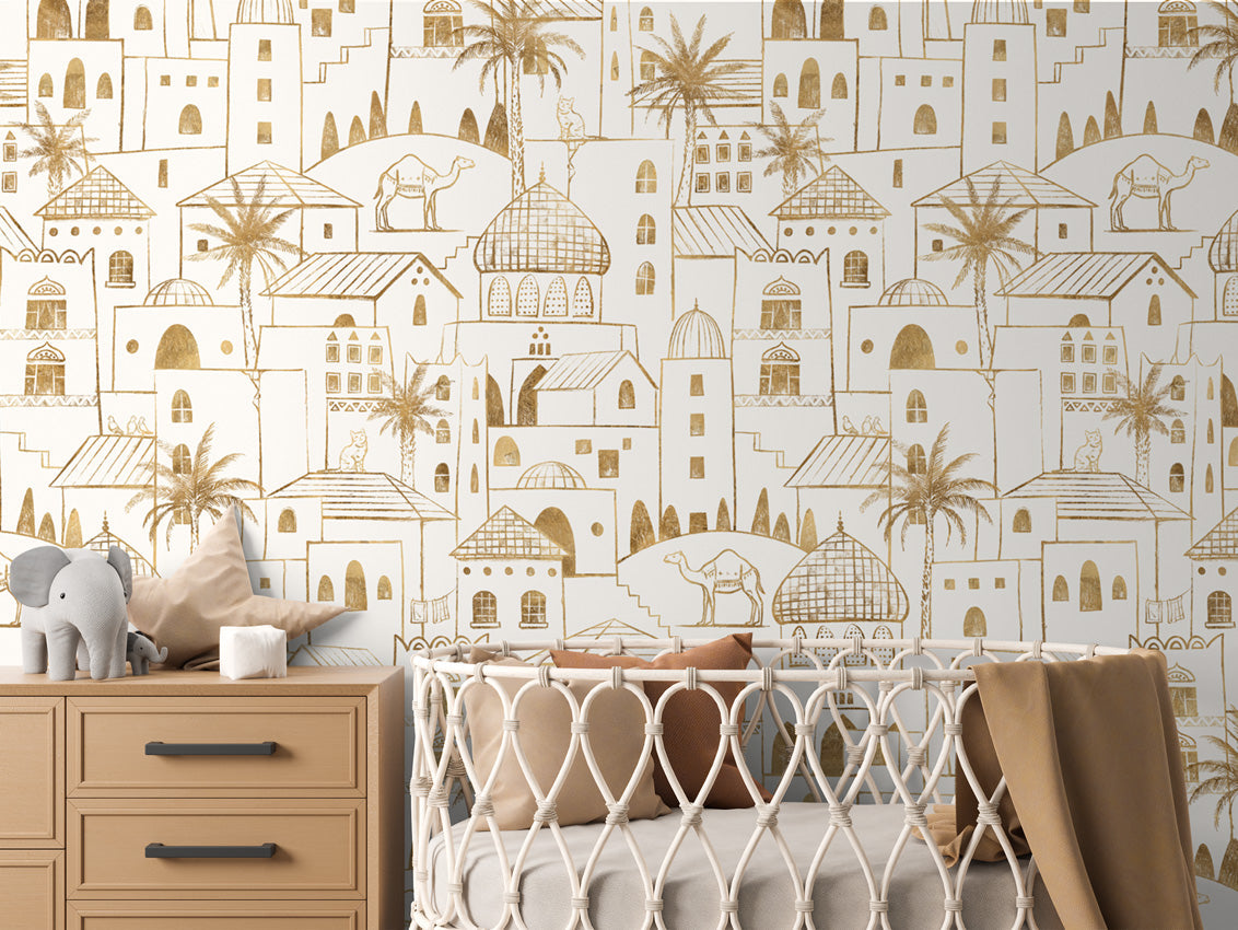 Desert Stories – Gold White – Crib
