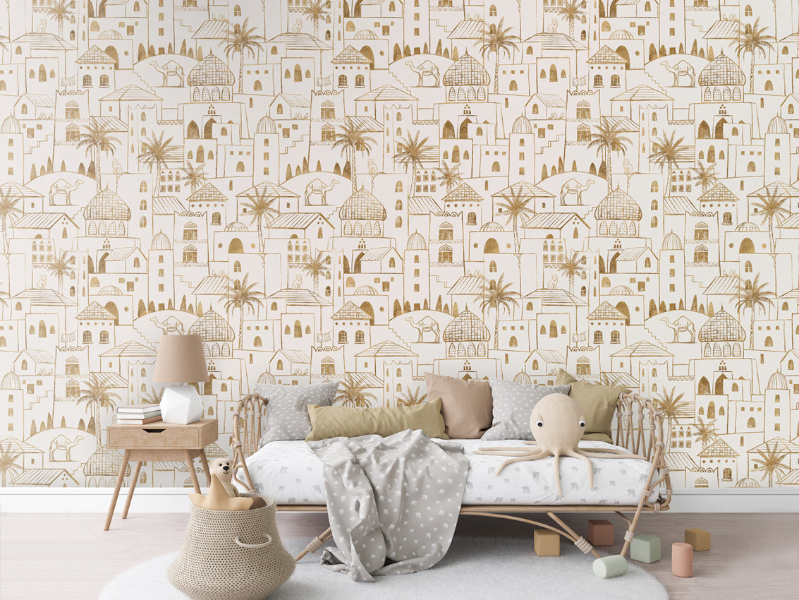 Desert Stories – Gold White – Rotan couch