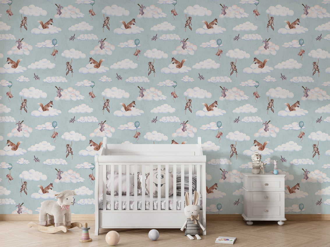 Fun in the Clouds – Crib white