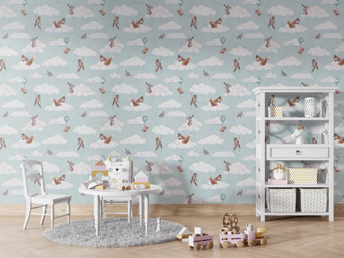 Fun in the Clouds – Table and cabinet