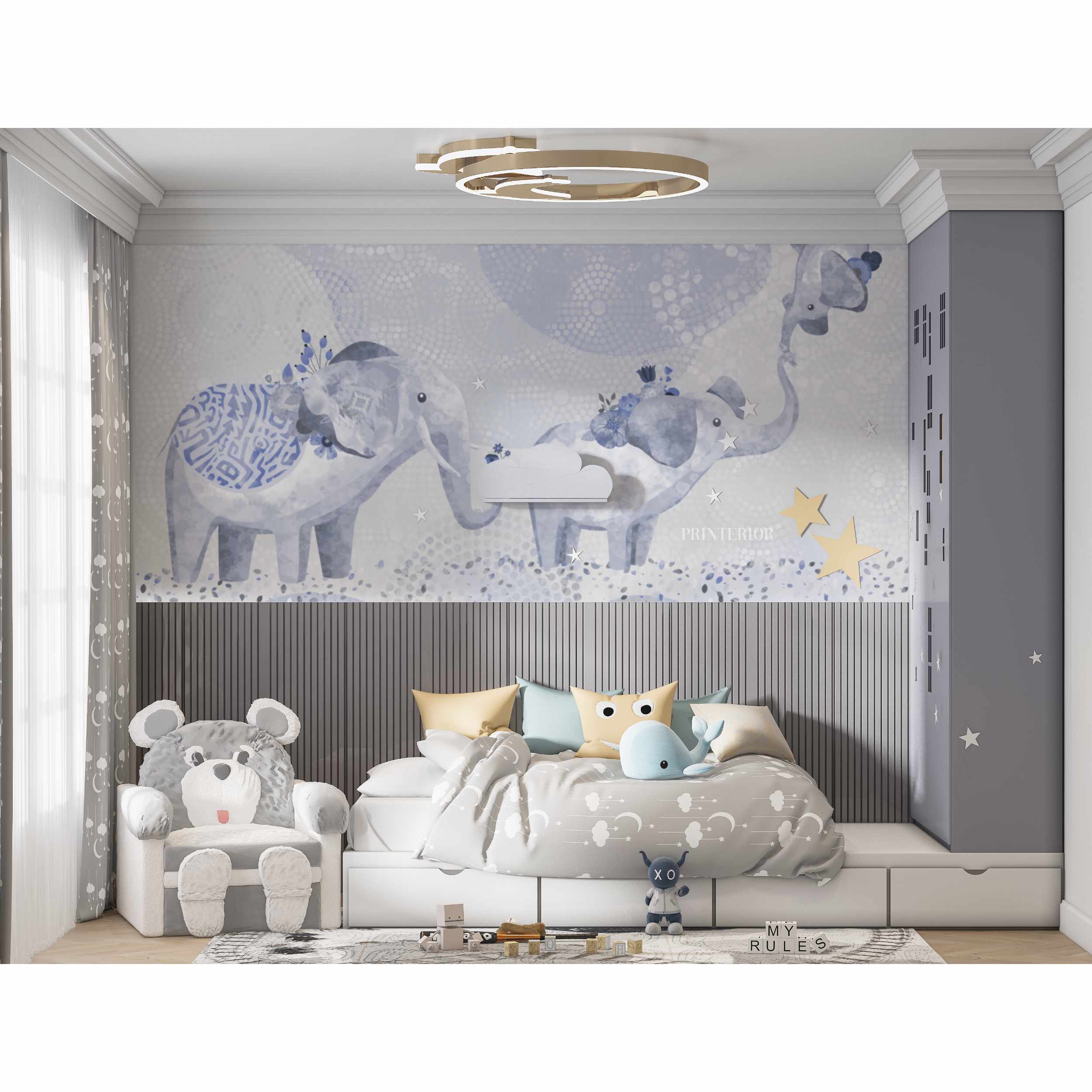 Family, Blue - Printerior