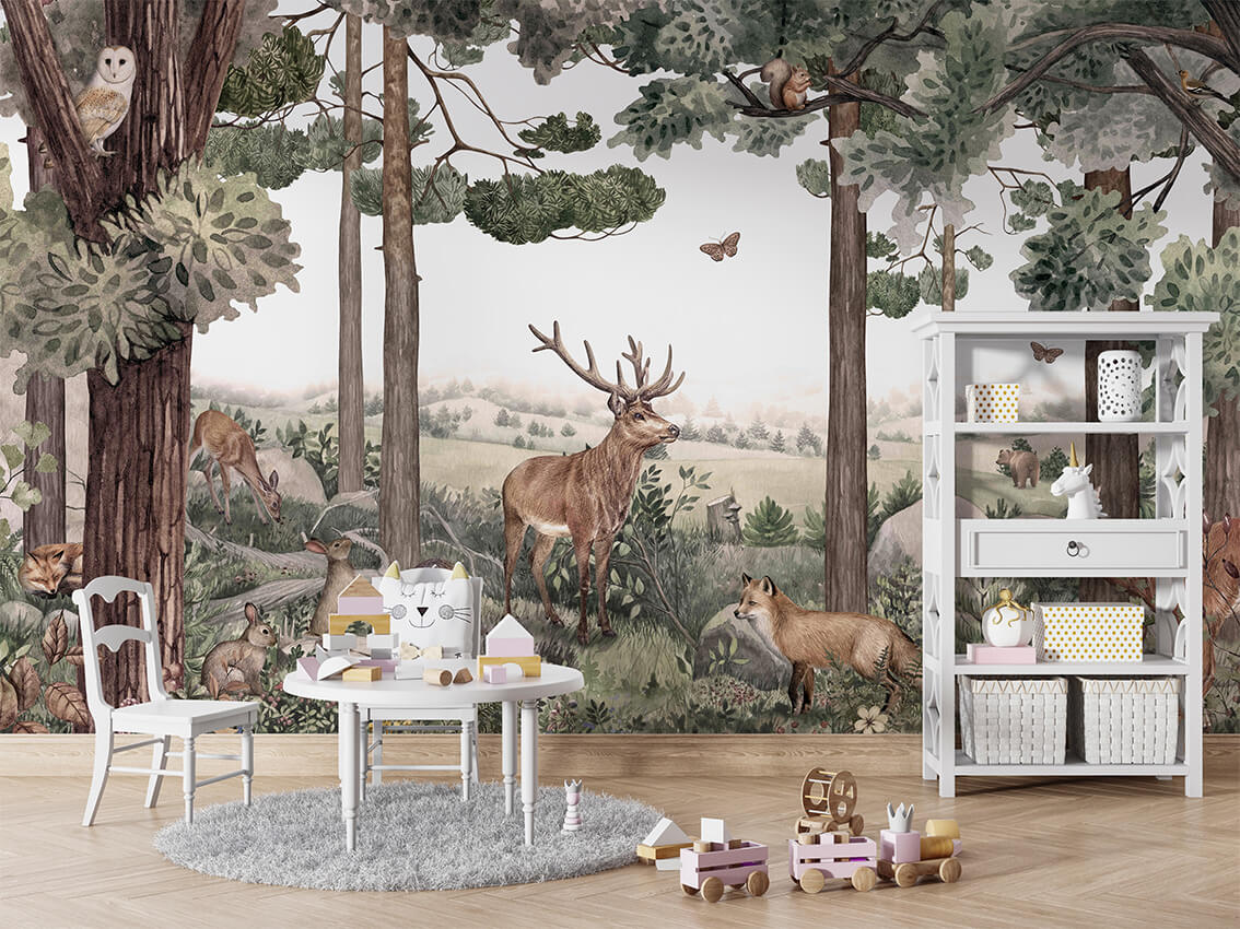 Forest Jive mural premium.