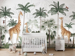 Gracious Giraffes dekor muri premium nga Printerior.