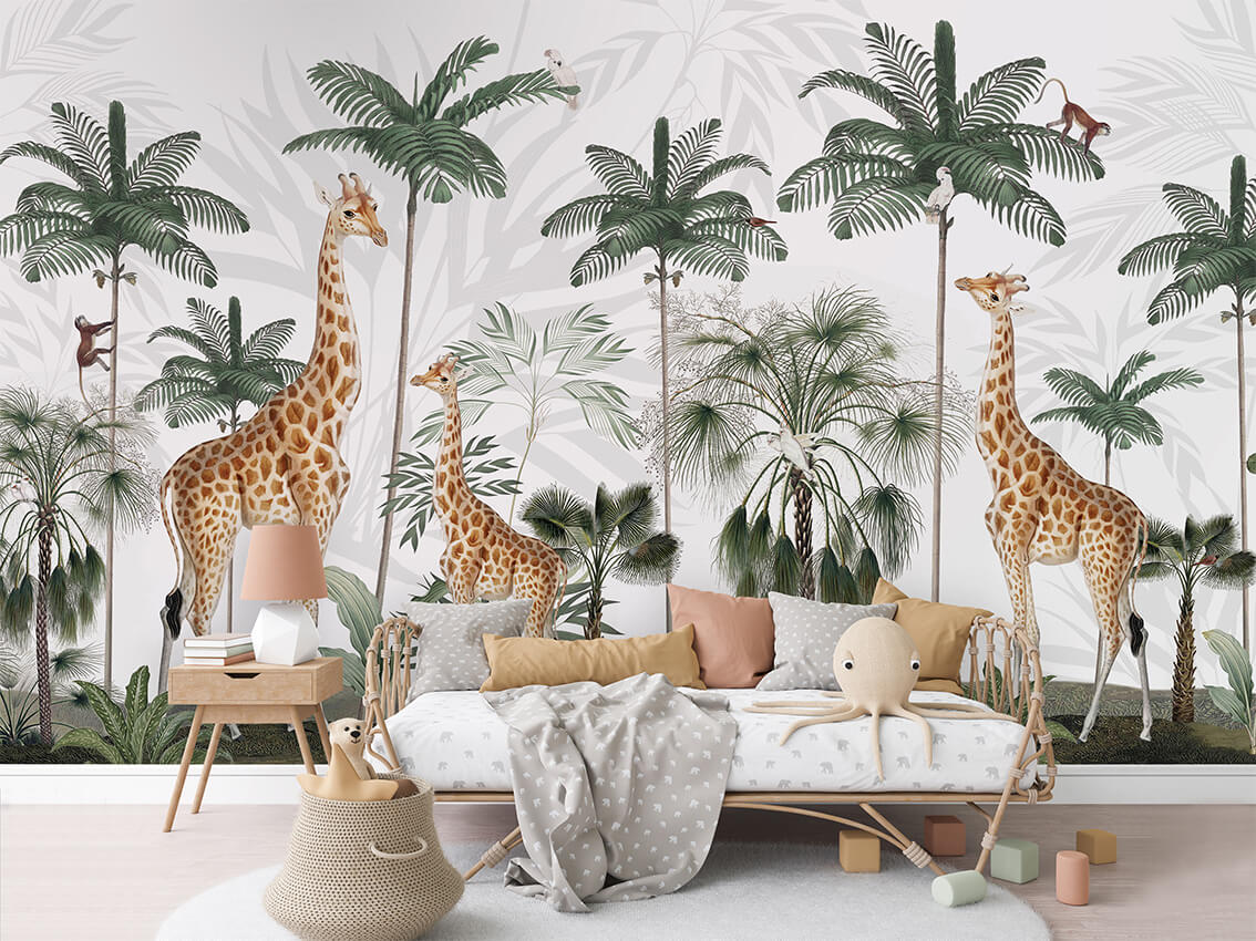 Gracious Giraffes ilustrim artistik me gjirafa.