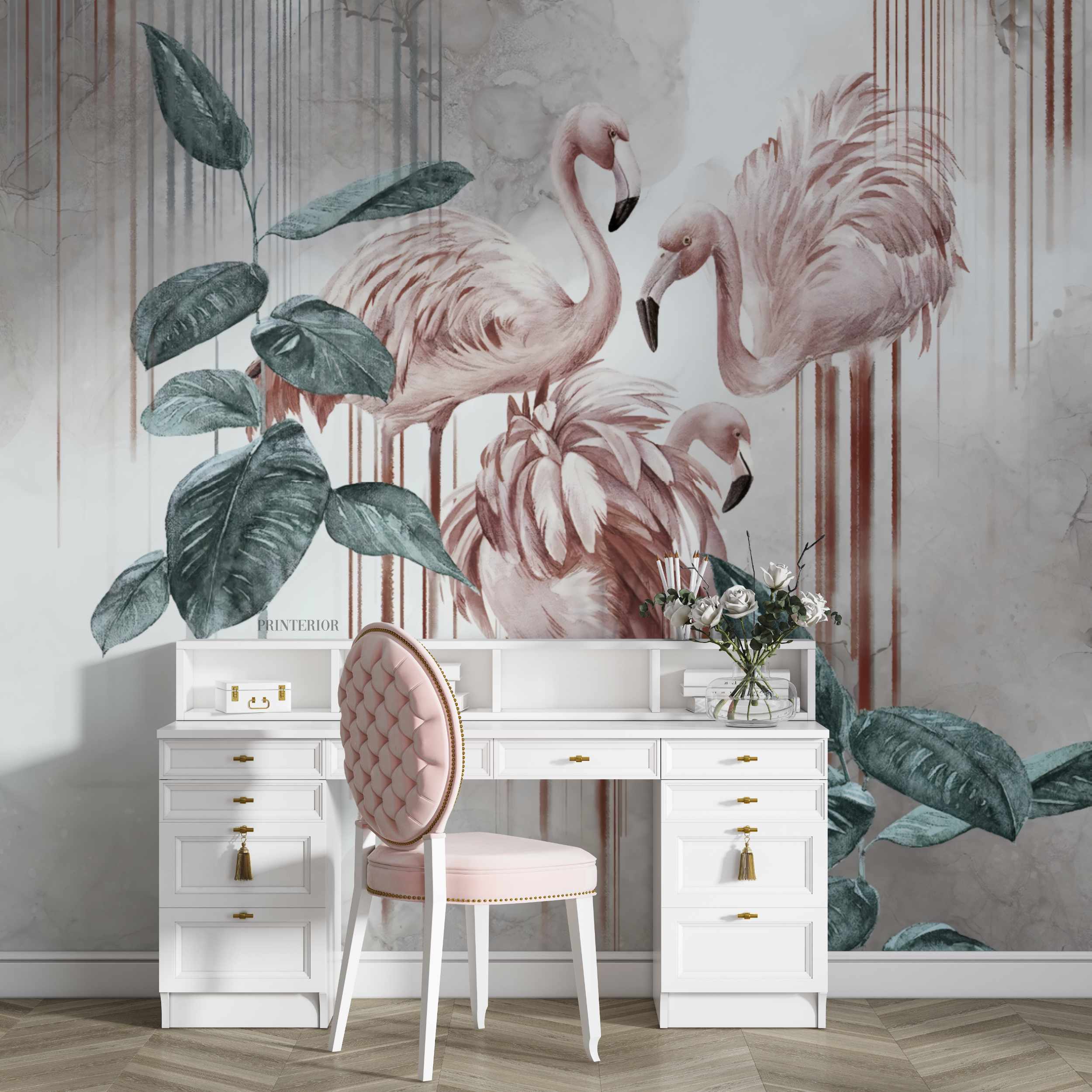Flamingo Elegance - Printerior