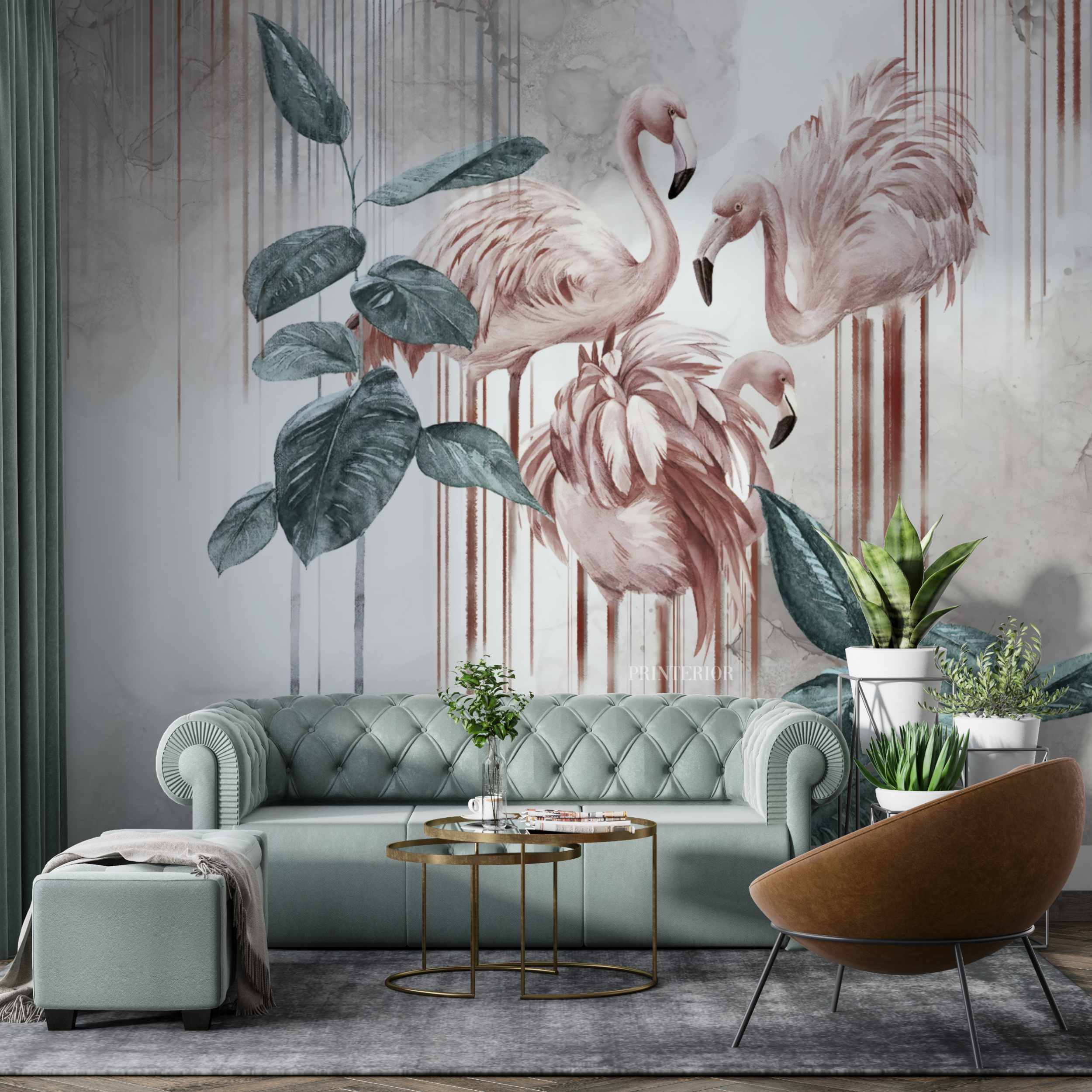 Flamingo Elegance - Printerior