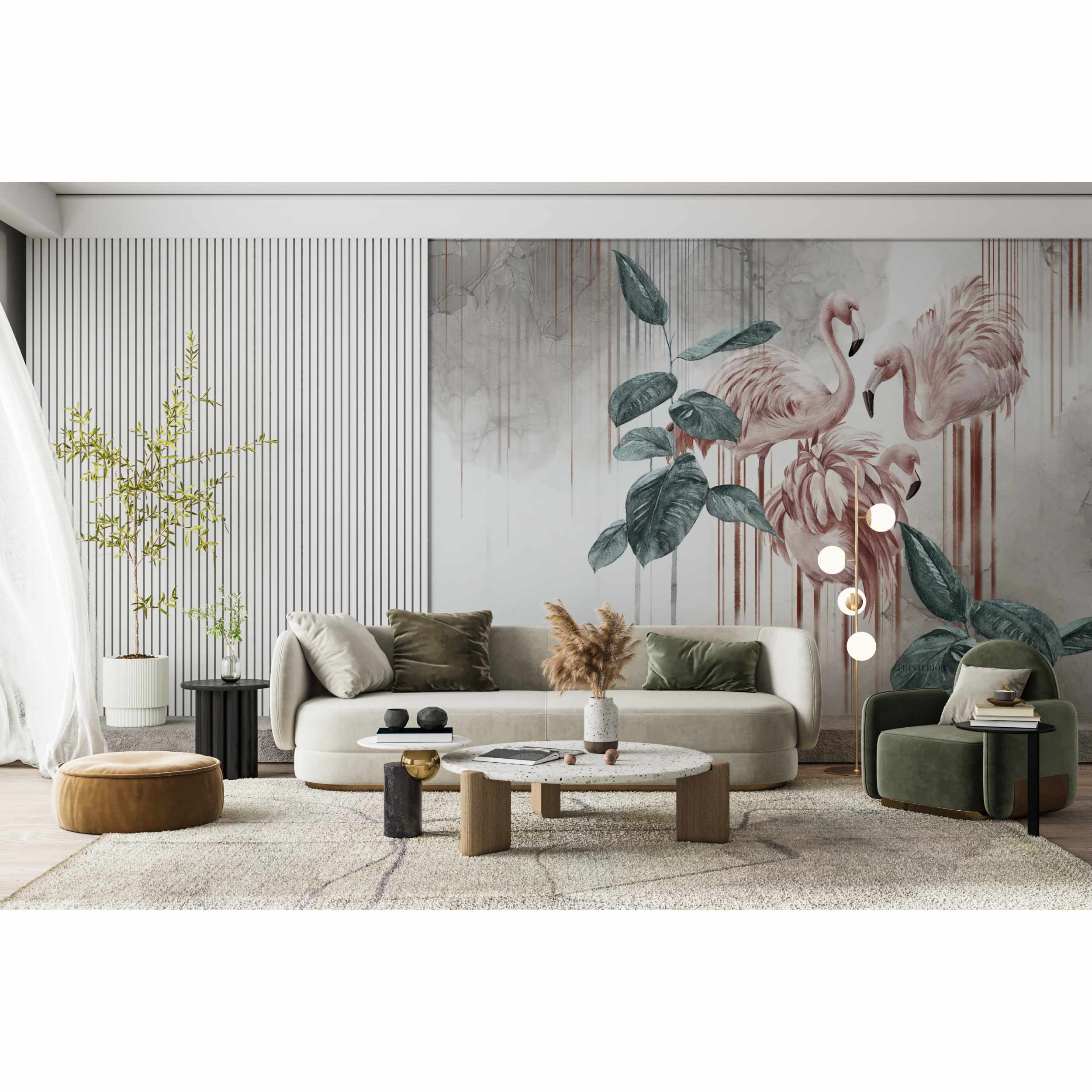 Flamingo Elegance - Printerior