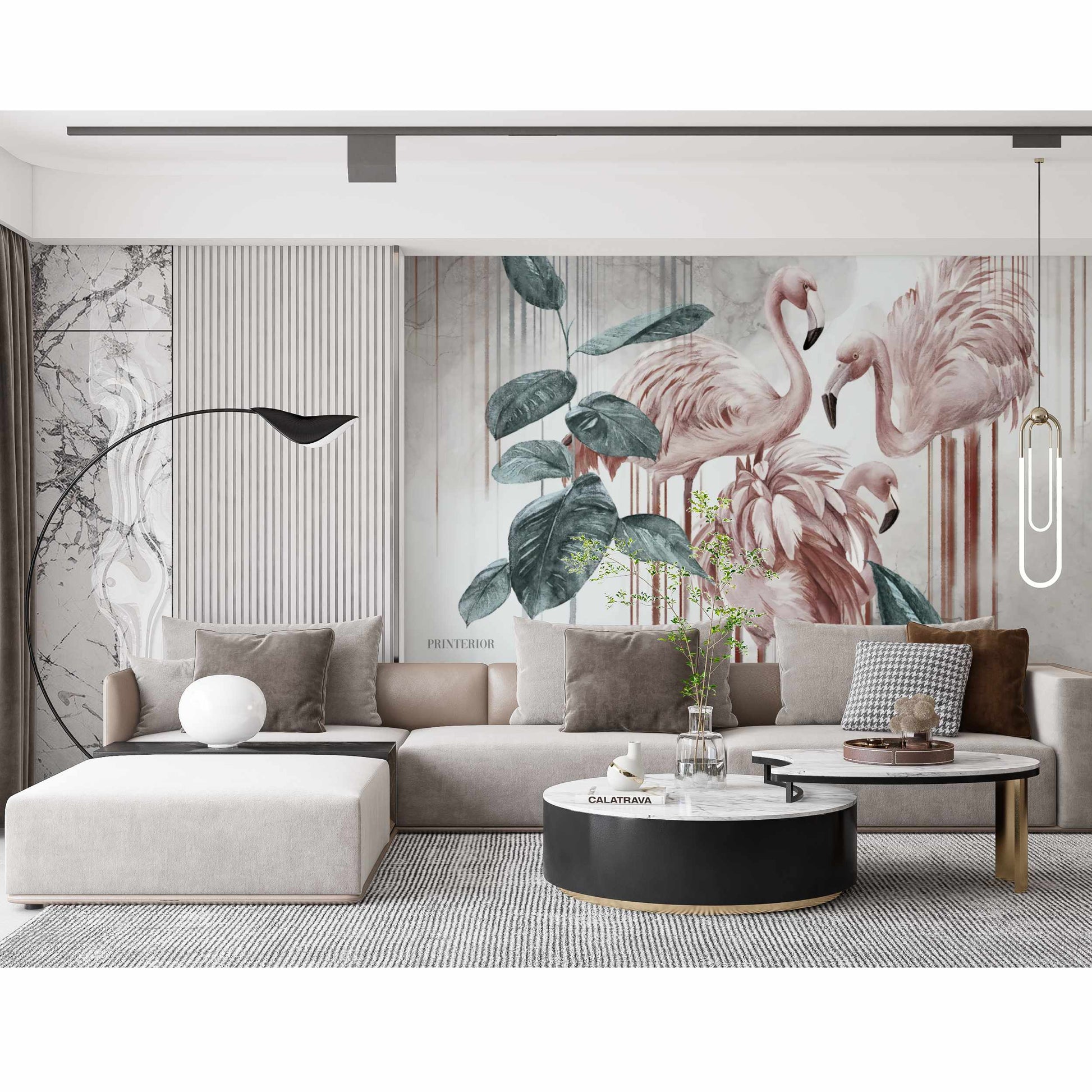 Flamingo Elegance - Printerior