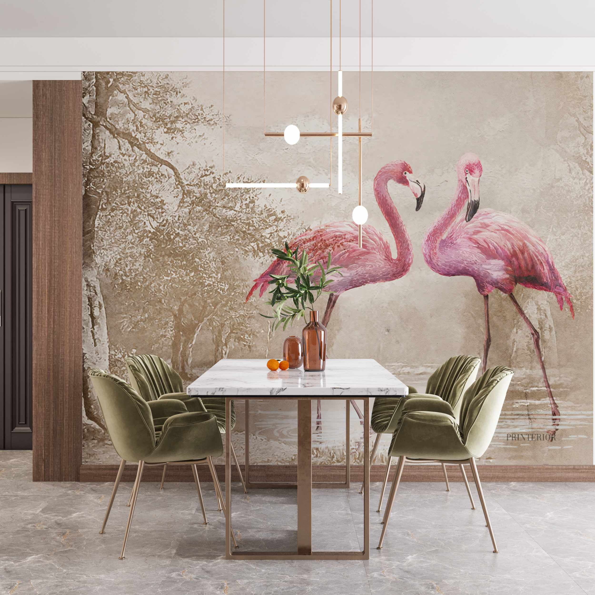 Royal Flamingo - Printerior