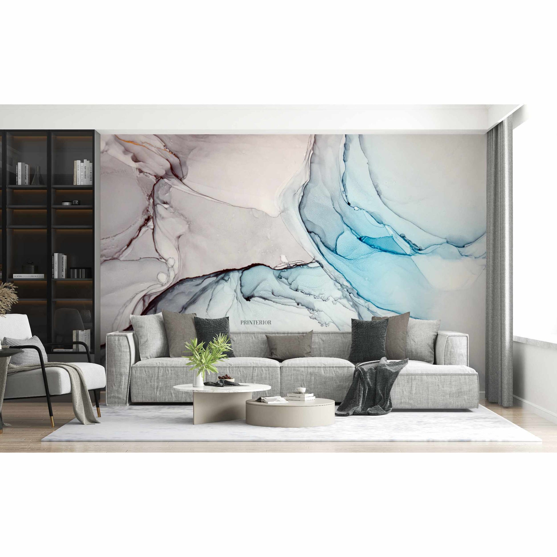 Pastel Blue Liquid - Printerior