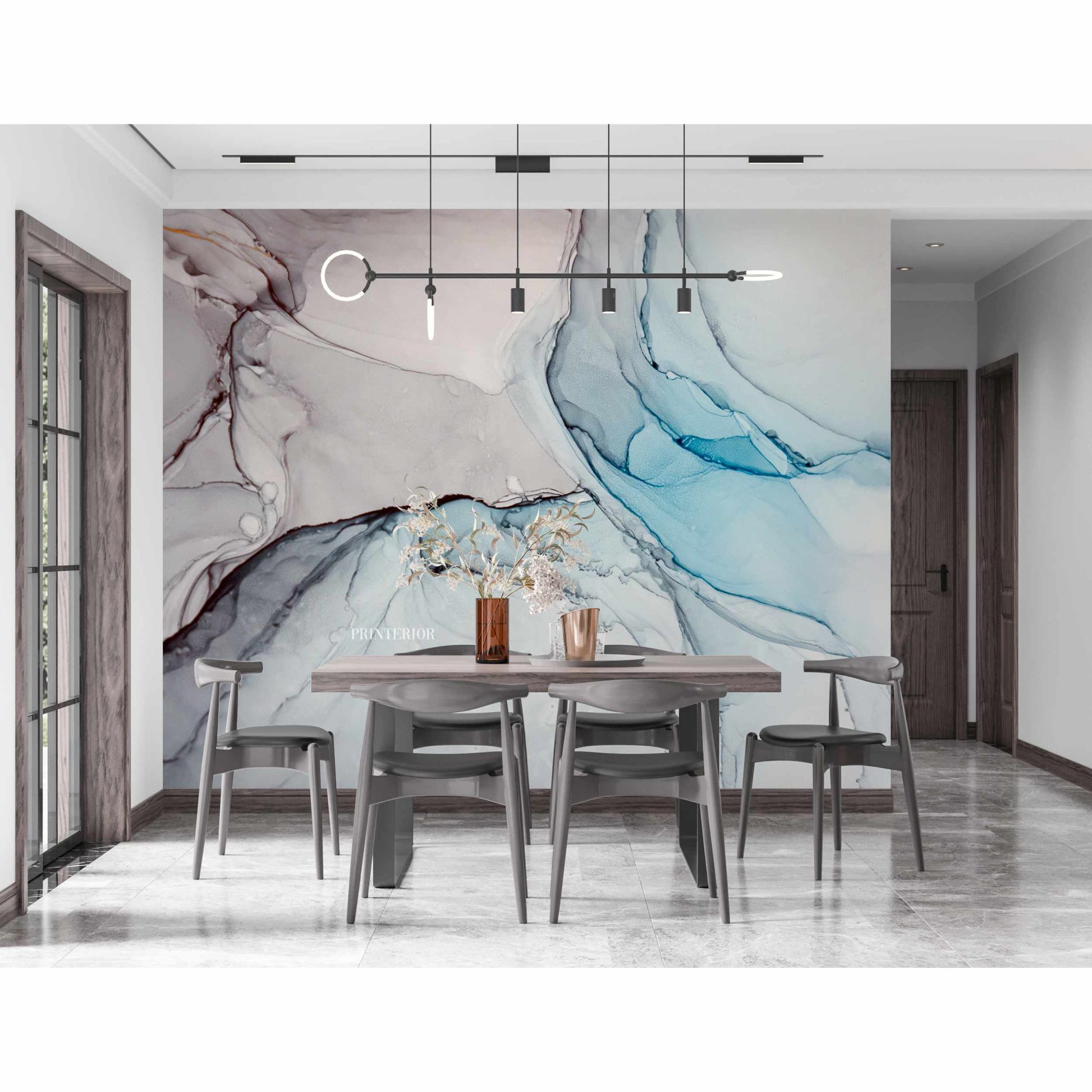 Pastel Blue Liquid - Printerior