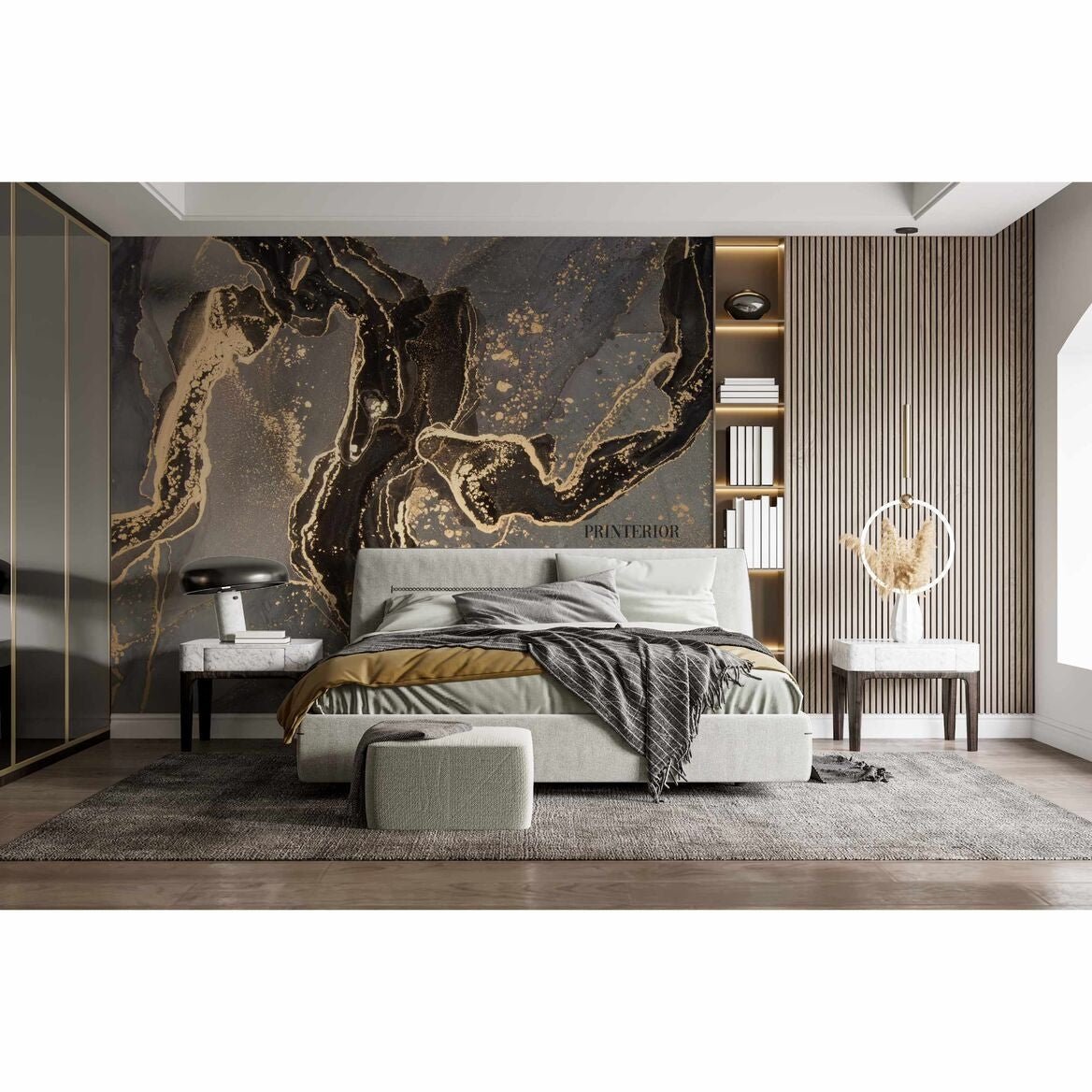 Abstract Gold Mirage - Printerior