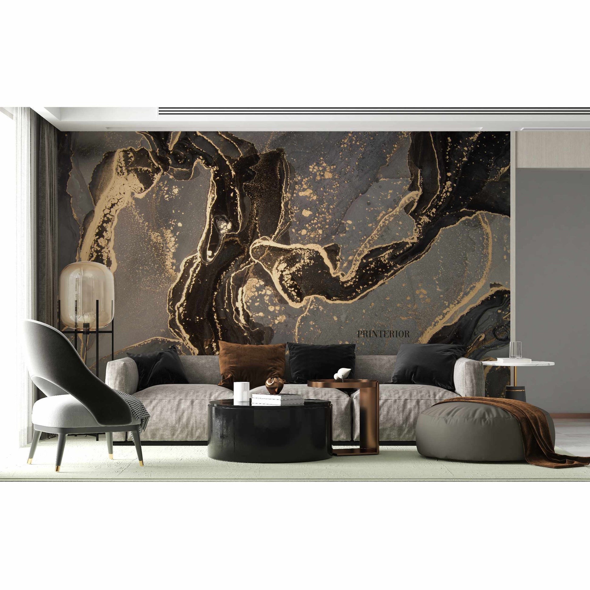 Abstract Gold Mirage - Printerior