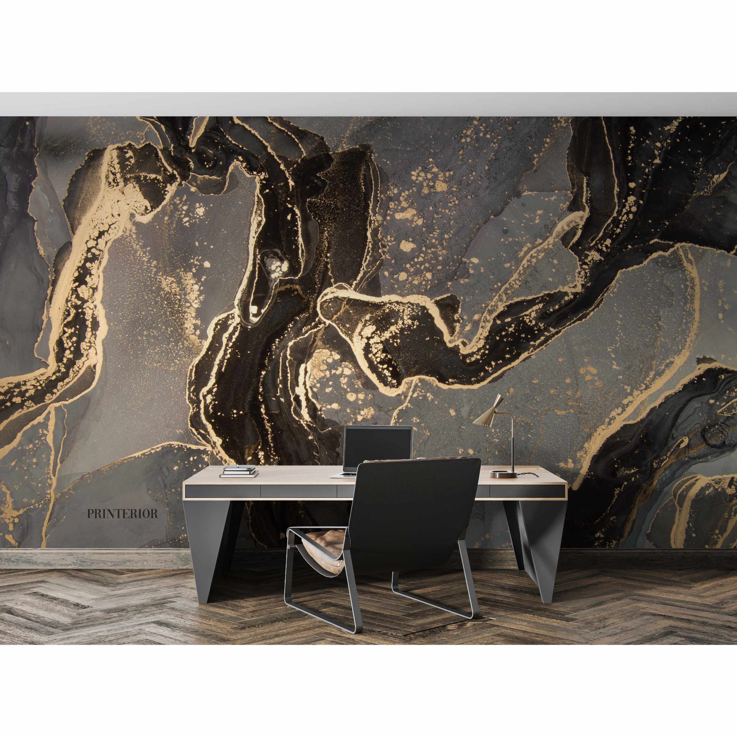 Abstract Gold Mirage - Printerior