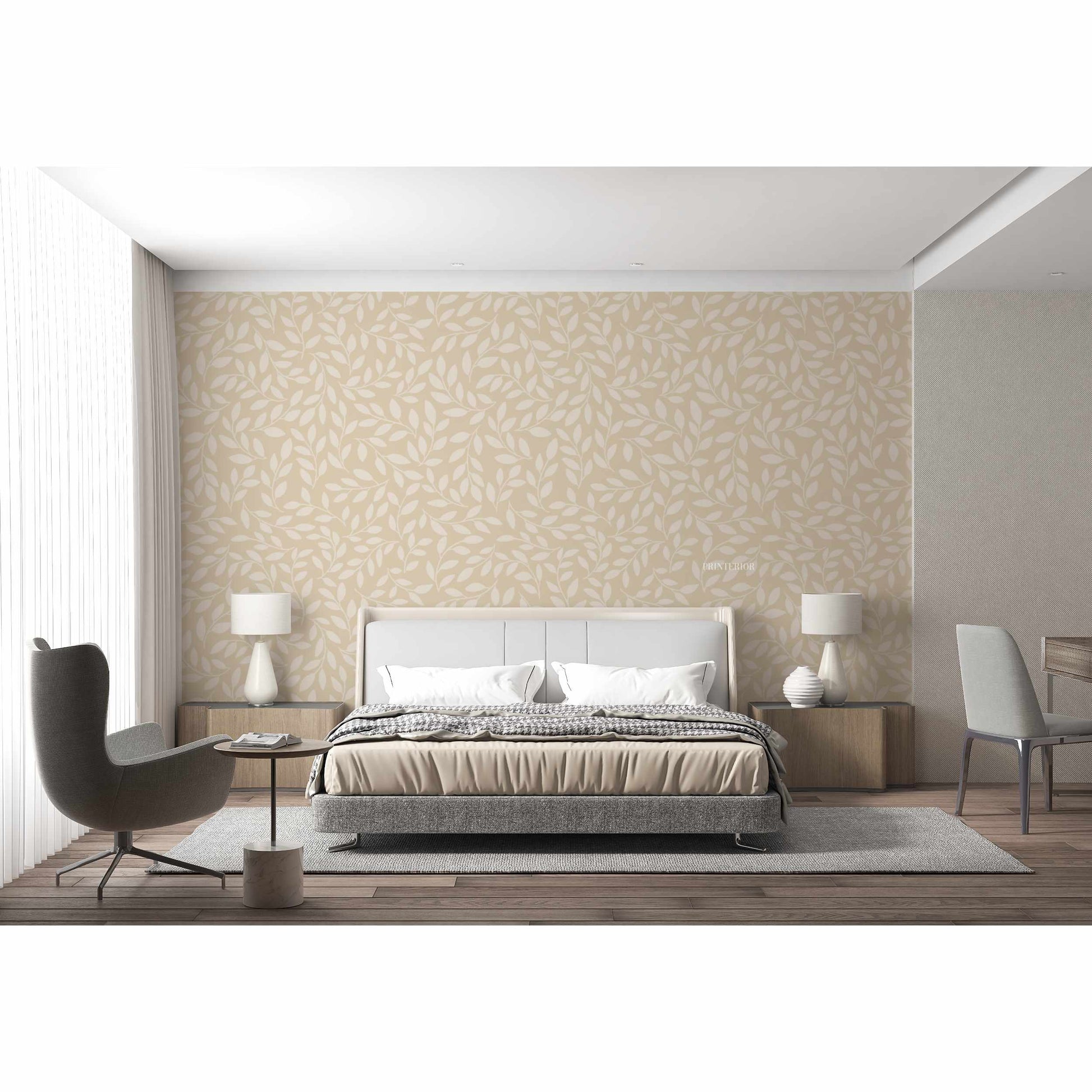 Leafs Taupe II - Printerior