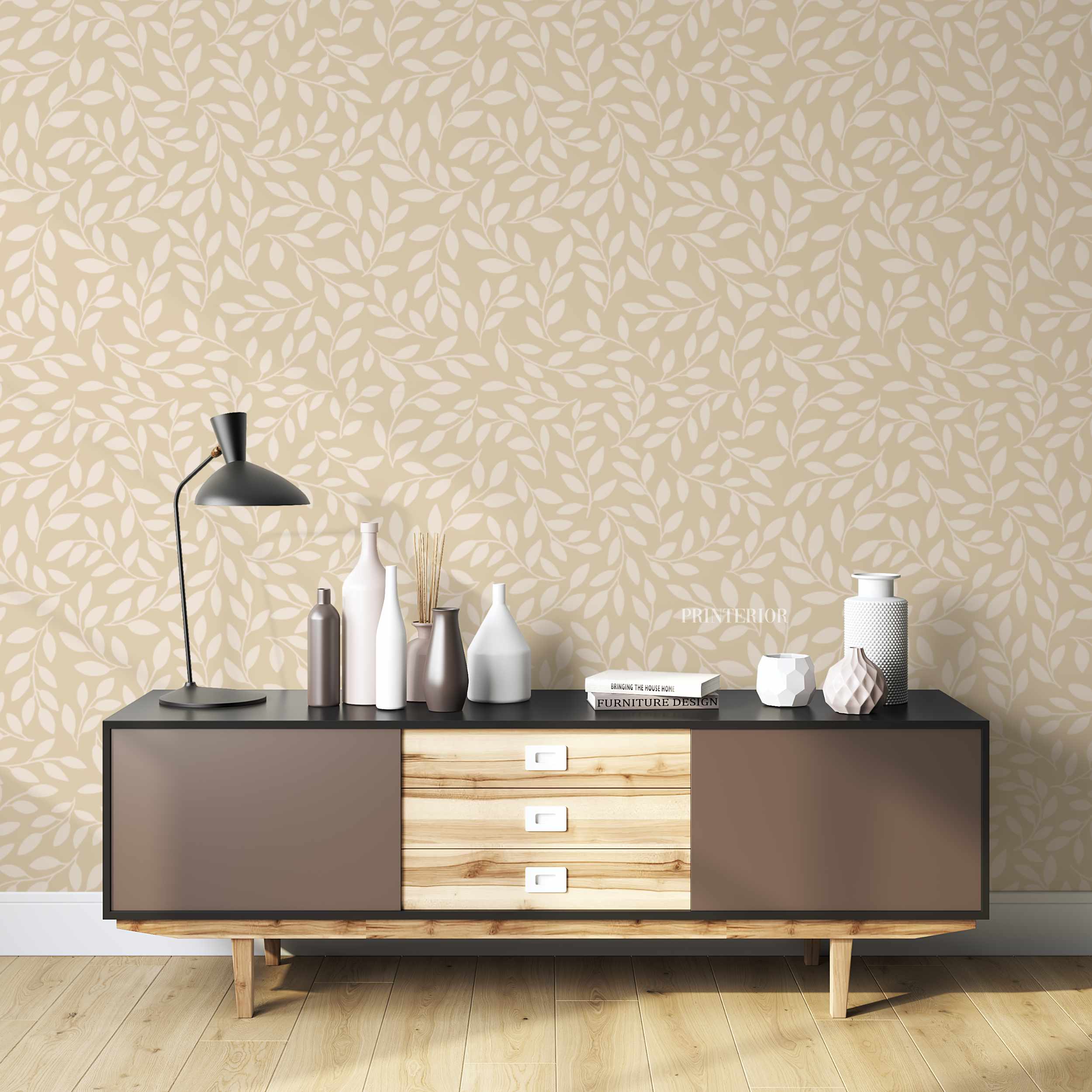 Leafs Taupe II - Printerior