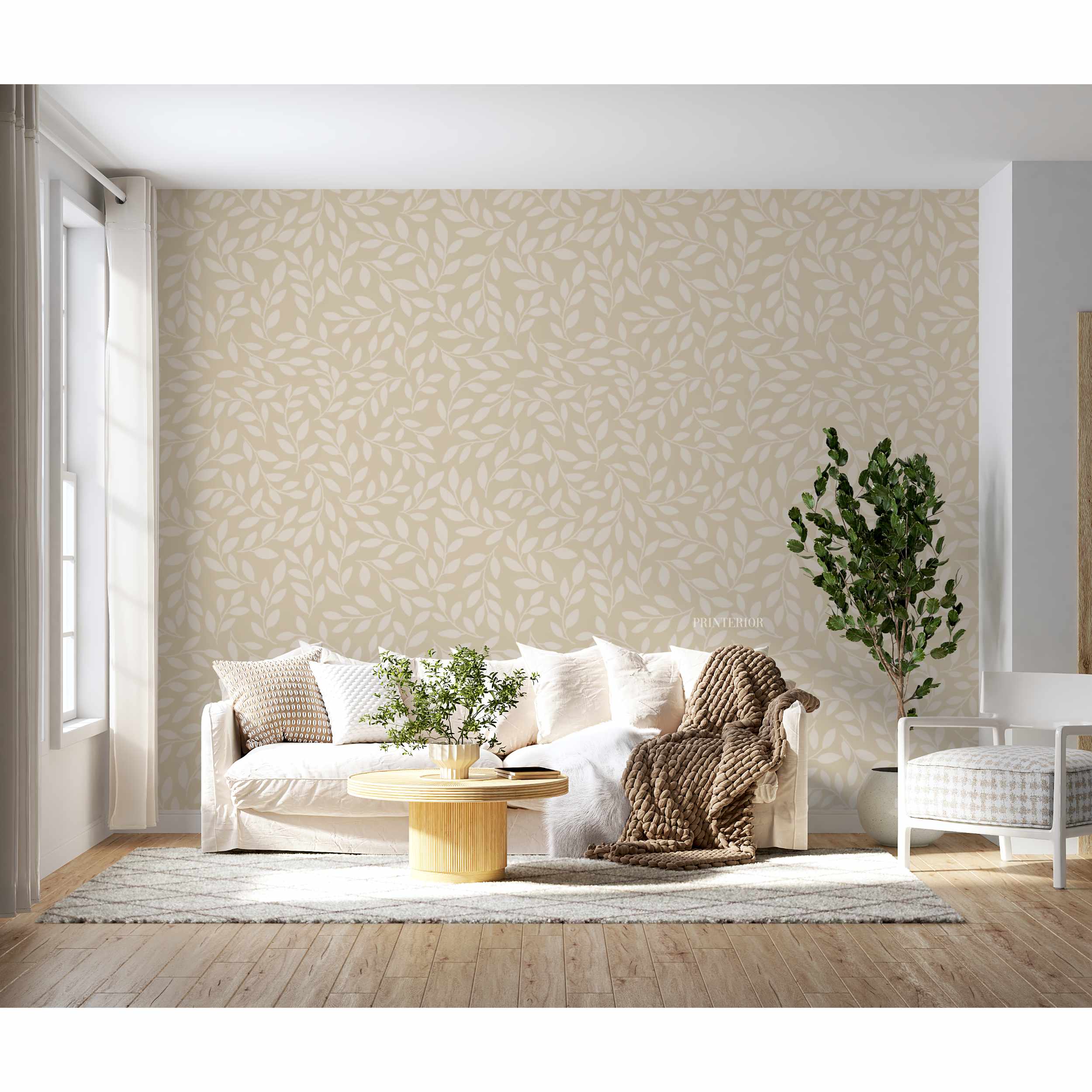 Leafs Taupe II - Printerior