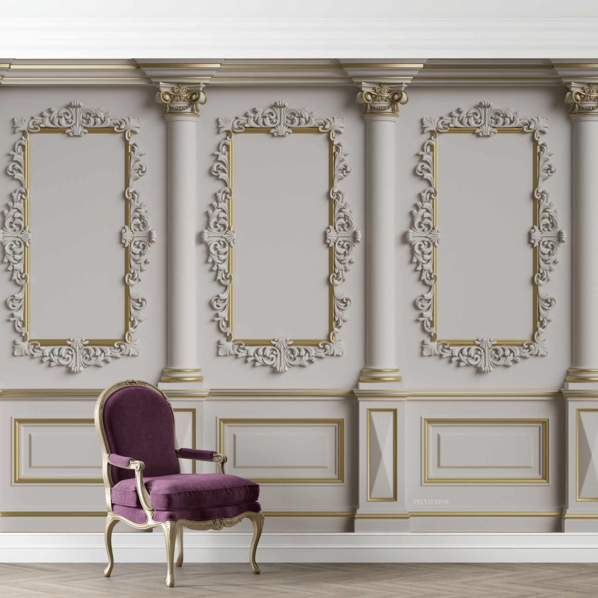 3D Panel Wall, White - Printerior