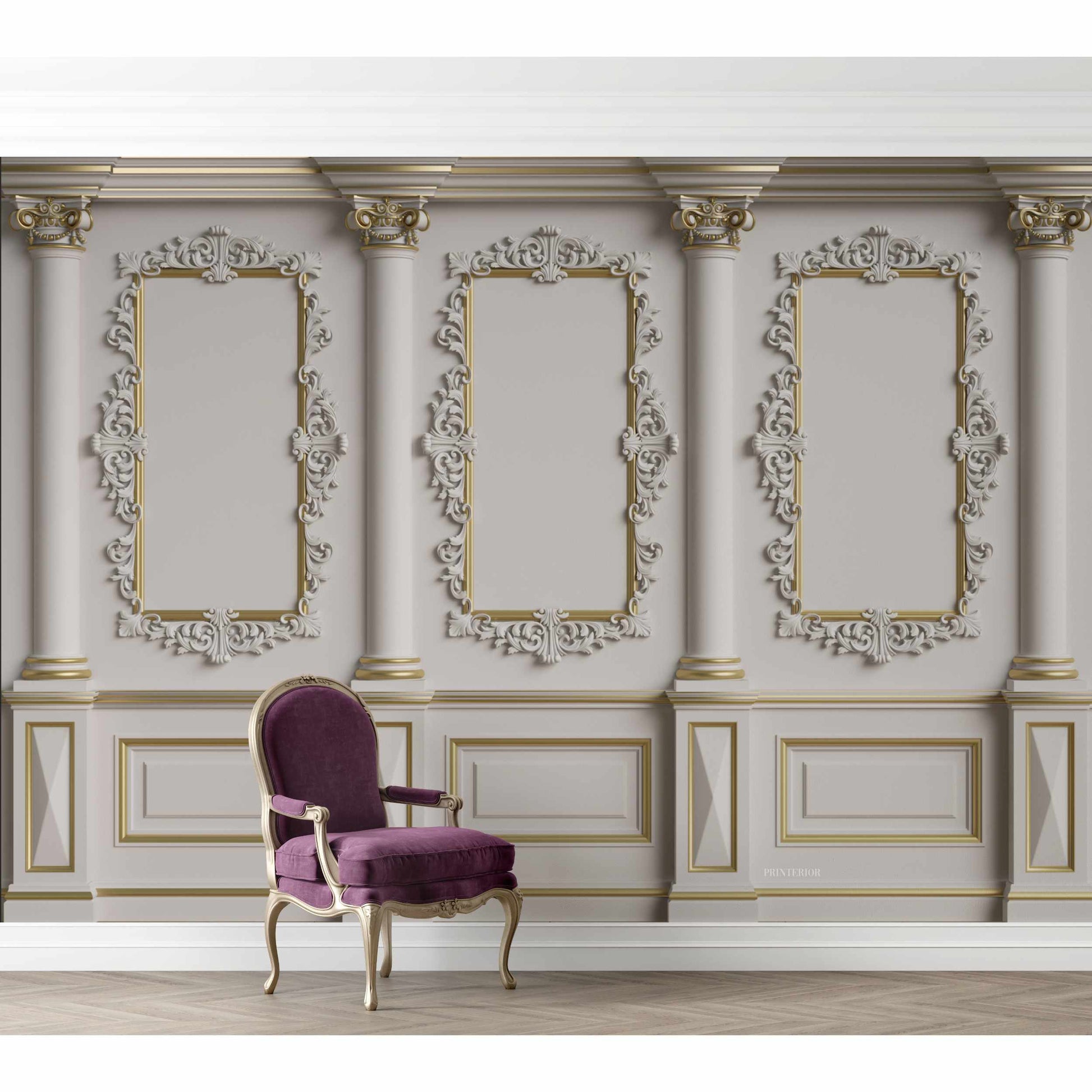 3D Panel Wall, White - Printerior