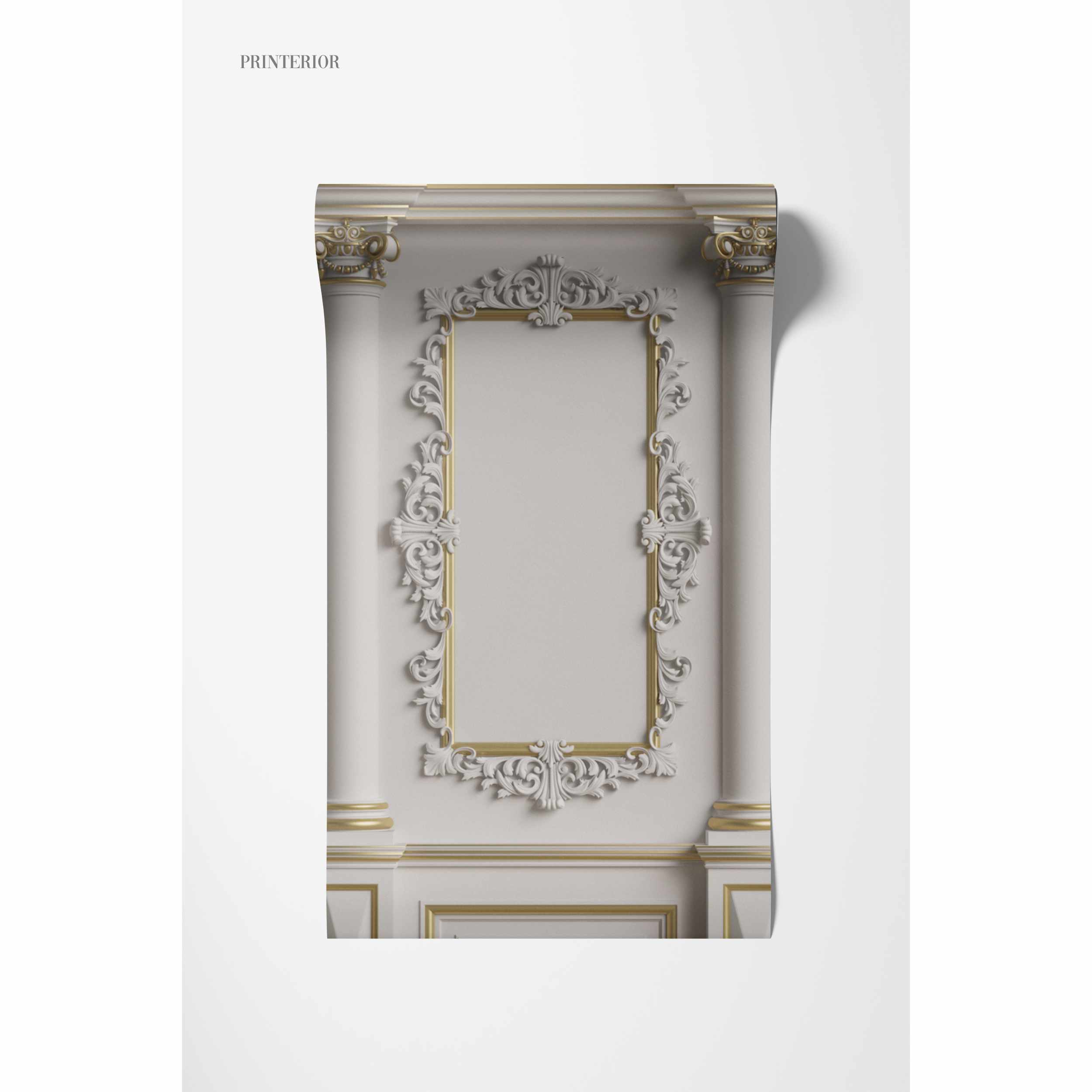3D Panel Wall, White - Printerior