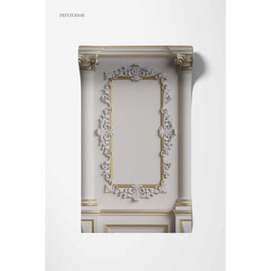 3D Panel Wall, White - Printerior