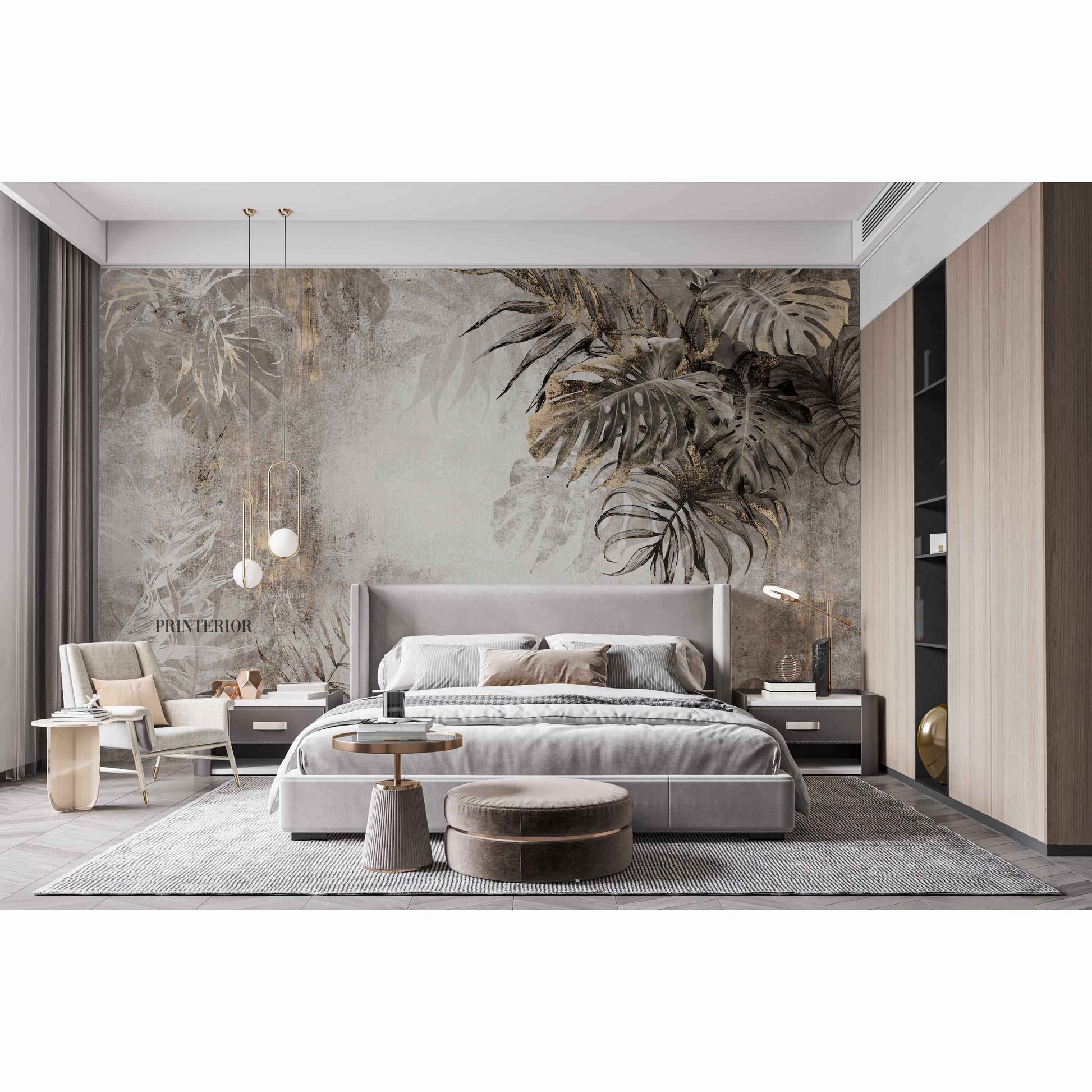 Tropical Oasis, Beige - Printerior