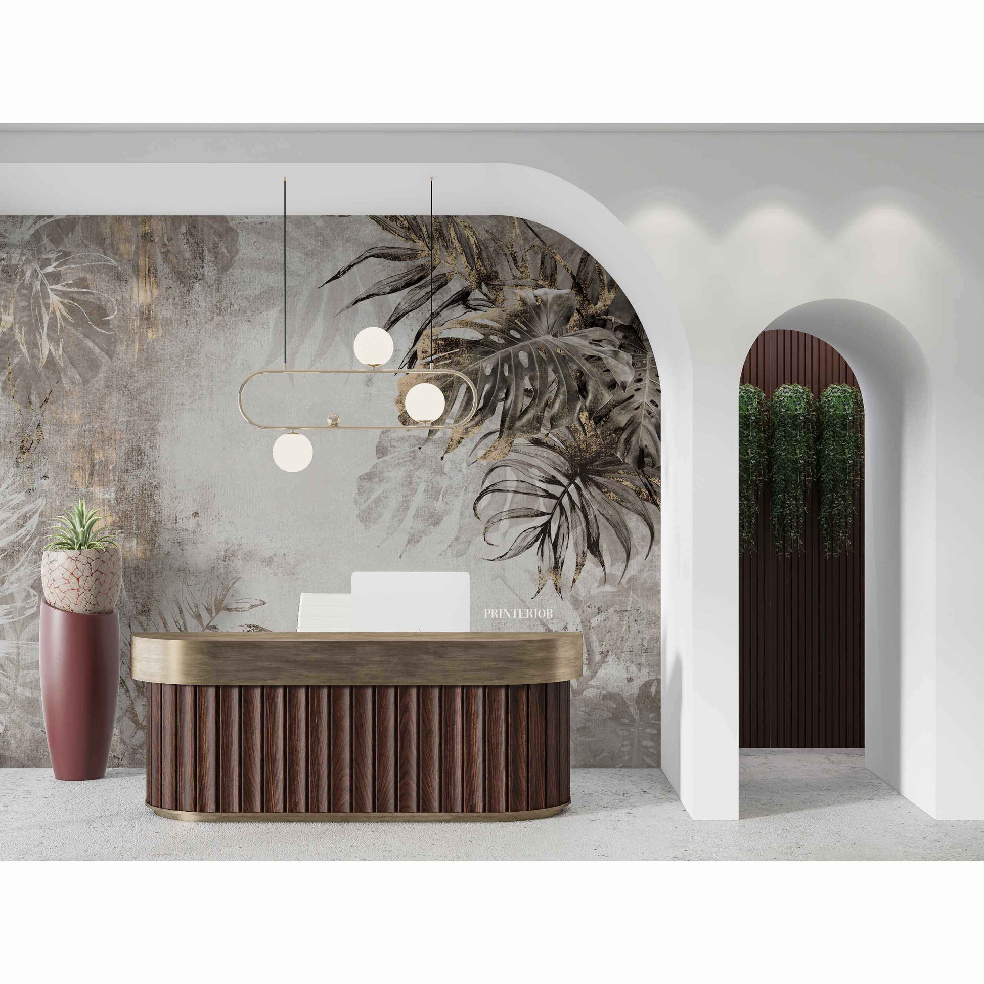 Tropical Oasis, Beige - Printerior