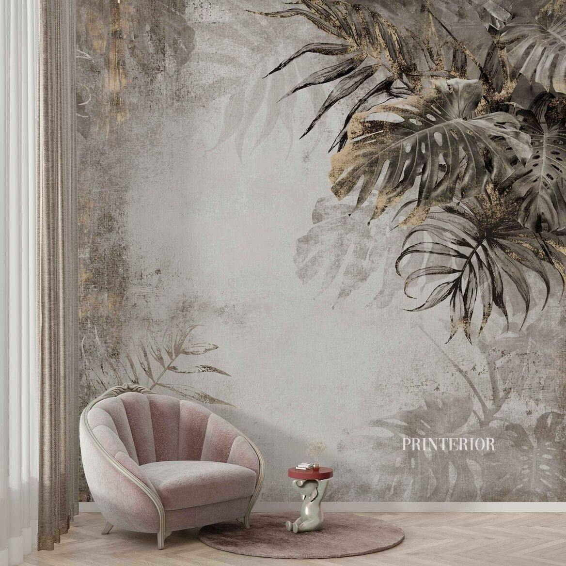 Tropical Oasis, Beige - Printerior