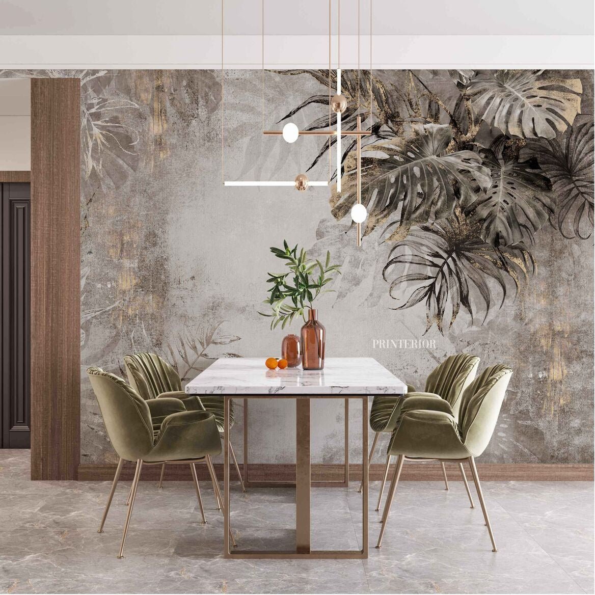 Tropical Oasis, Beige - Printerior